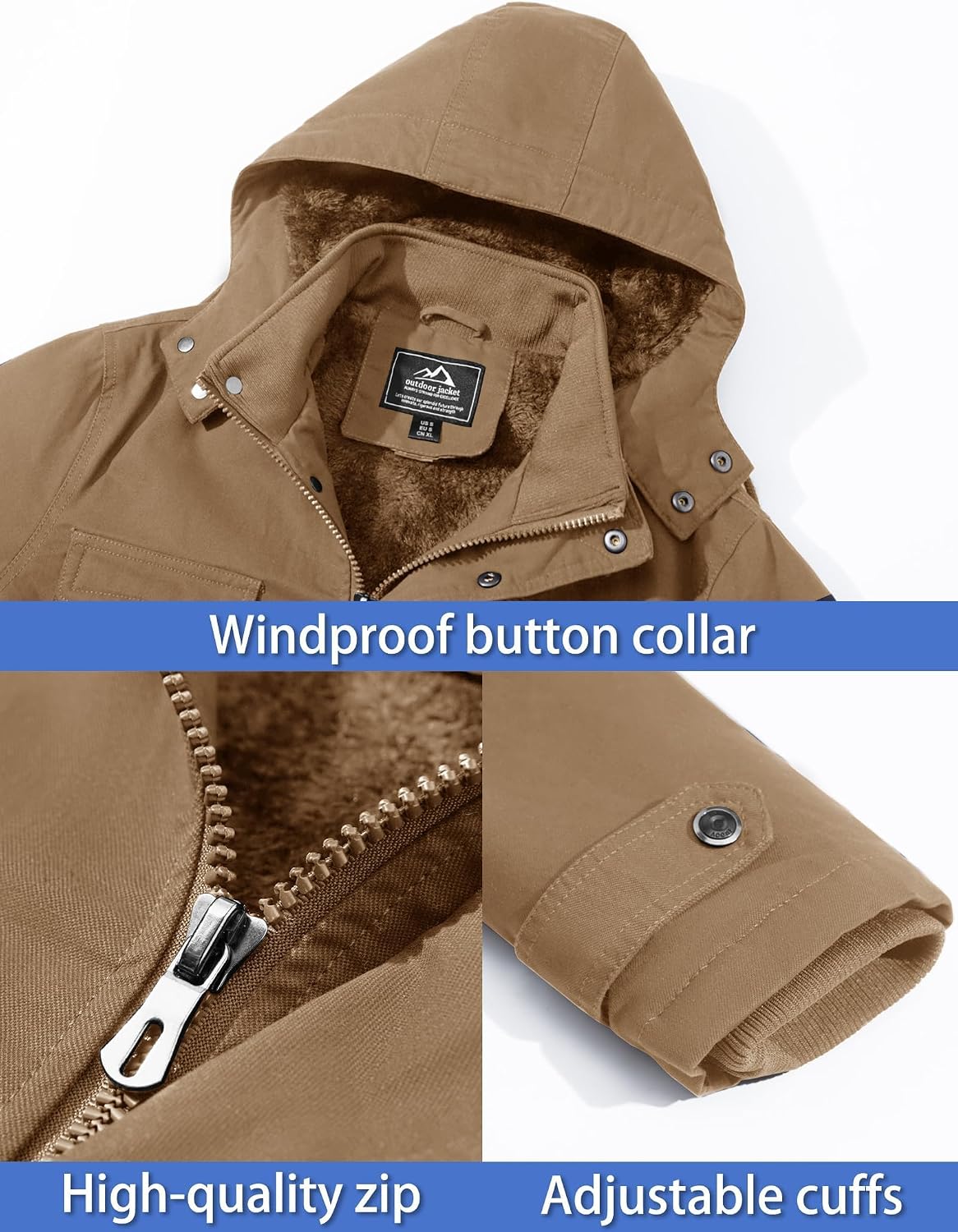 Detalle 1 de Giacca invernale militare uomo