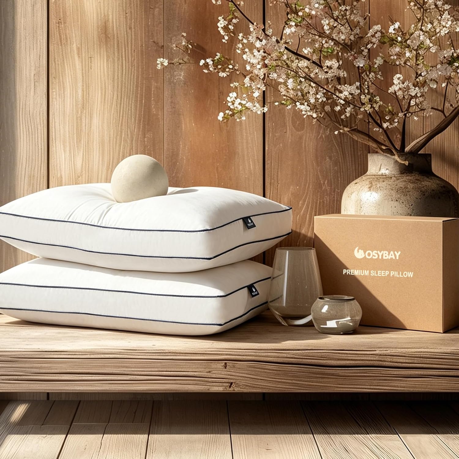 Detalle de Goose Feather and Down Pillows, King Size
