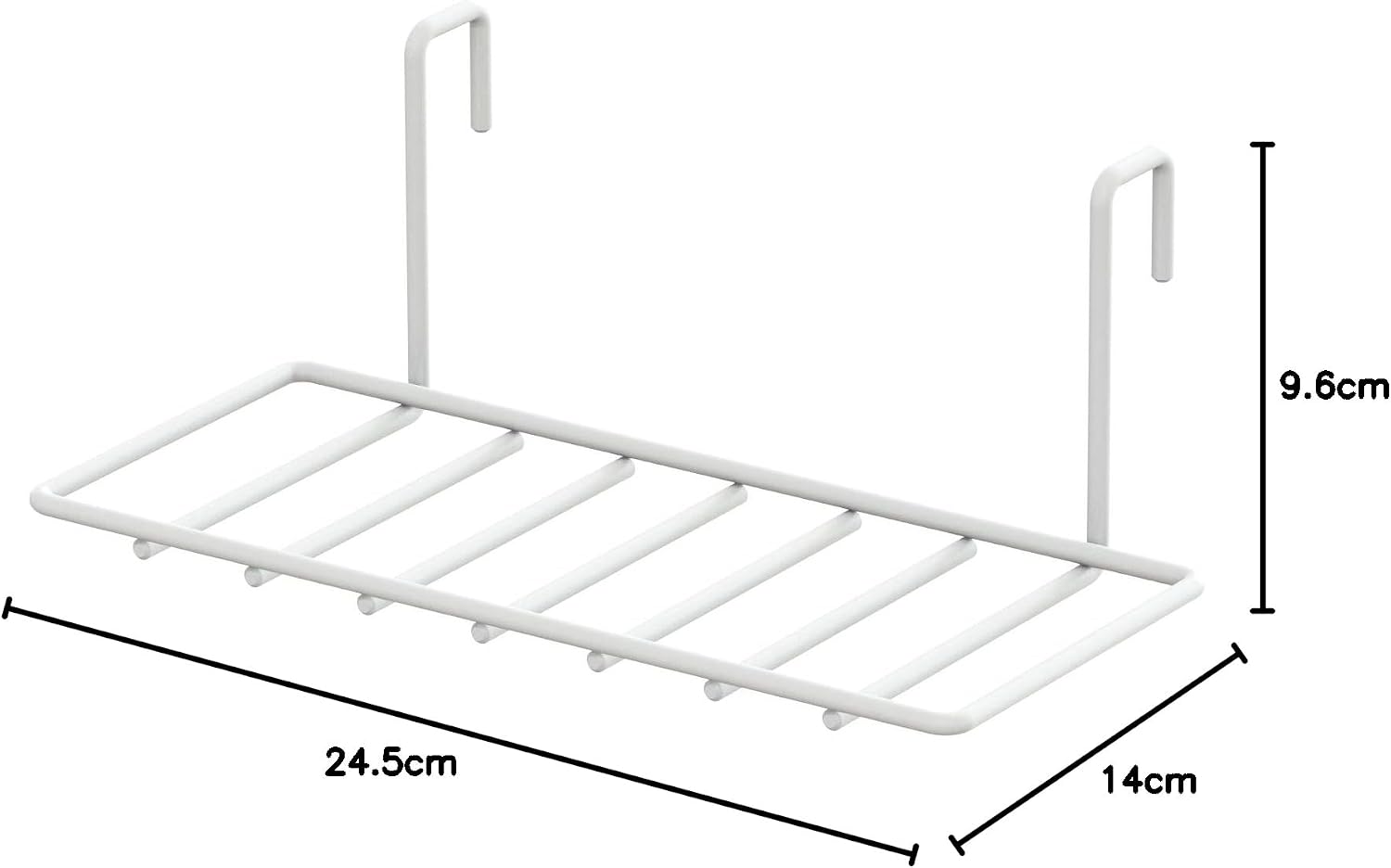Detalle de 平安伸銅工業 LABRICO KXW-213 ナゲシレールシェルフ ホワイト 耐荷重1kg