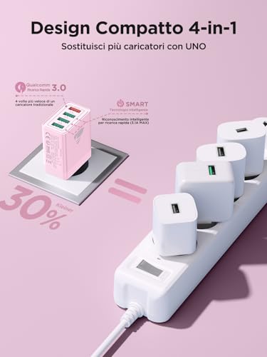 Detalle de Aioneus caricatore USB da muro 40 W