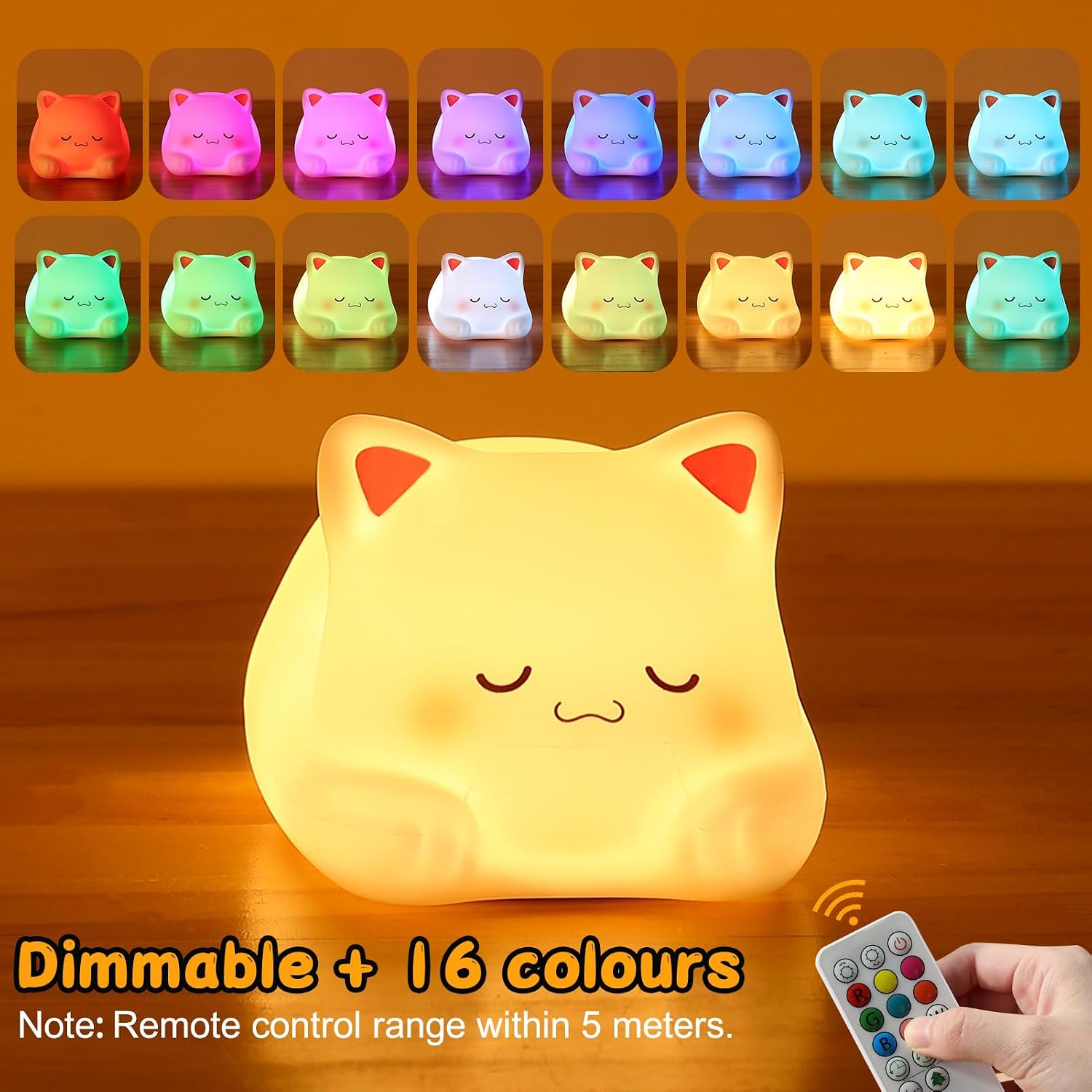 Detalle 2 de ZKLiLi Cat Night Light Cat-01-remote