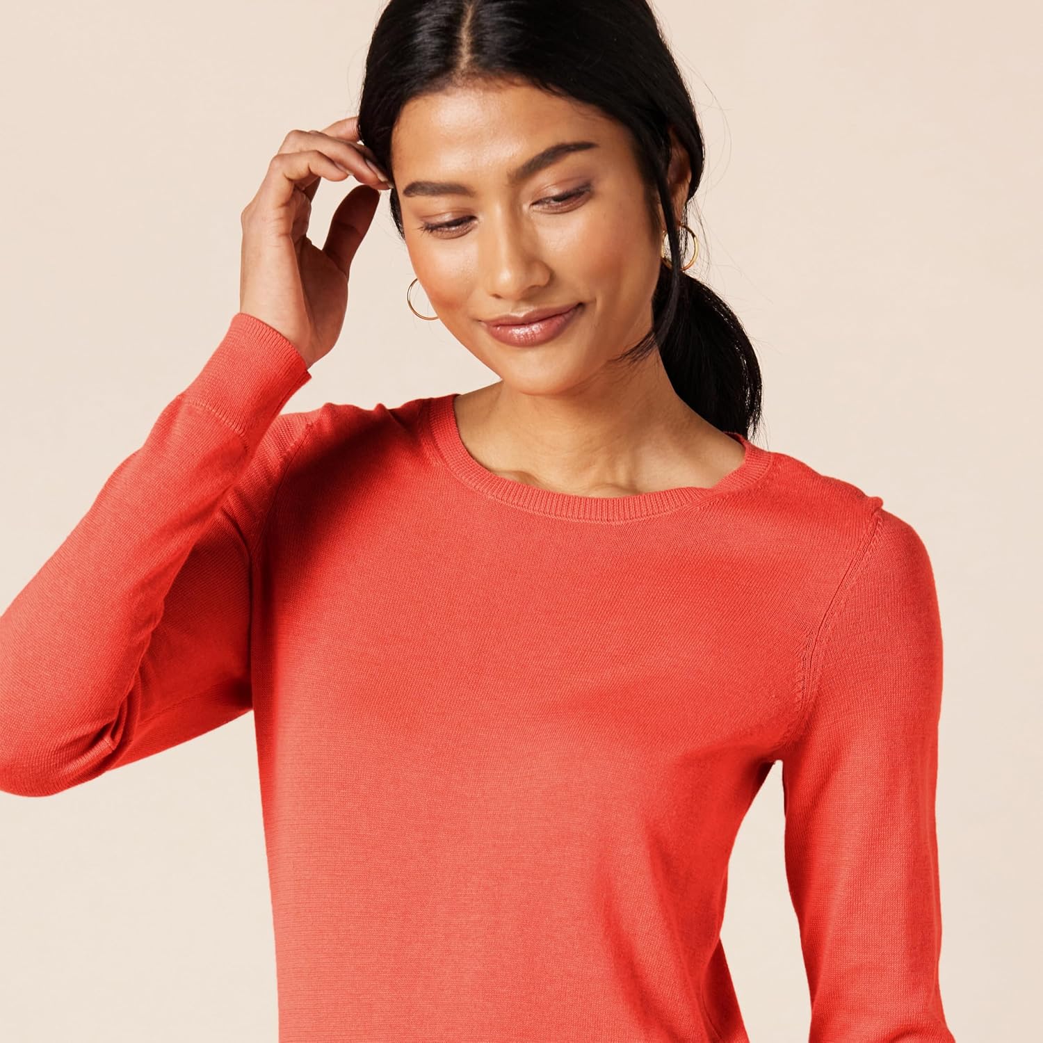 Thumbnail 3 de Amazon Essentials Women's Long-Sleeve Lightweight Crewneck Jumper (Plus Size Available)