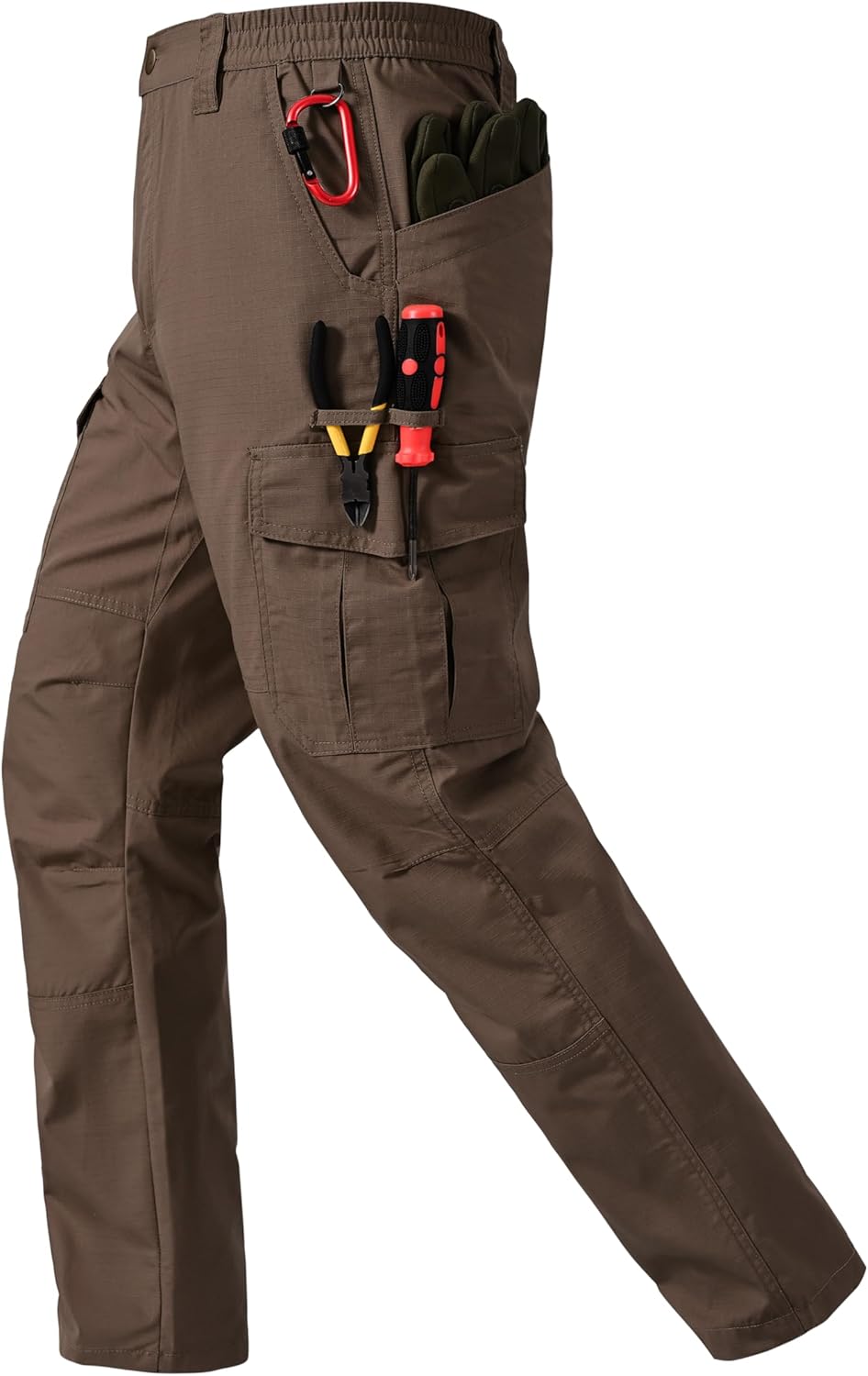 Thumbnail 6 de CNBQDD Mens Work Pants: Ripstop Waterproof Cargo Pants with 7 Pockets for Men