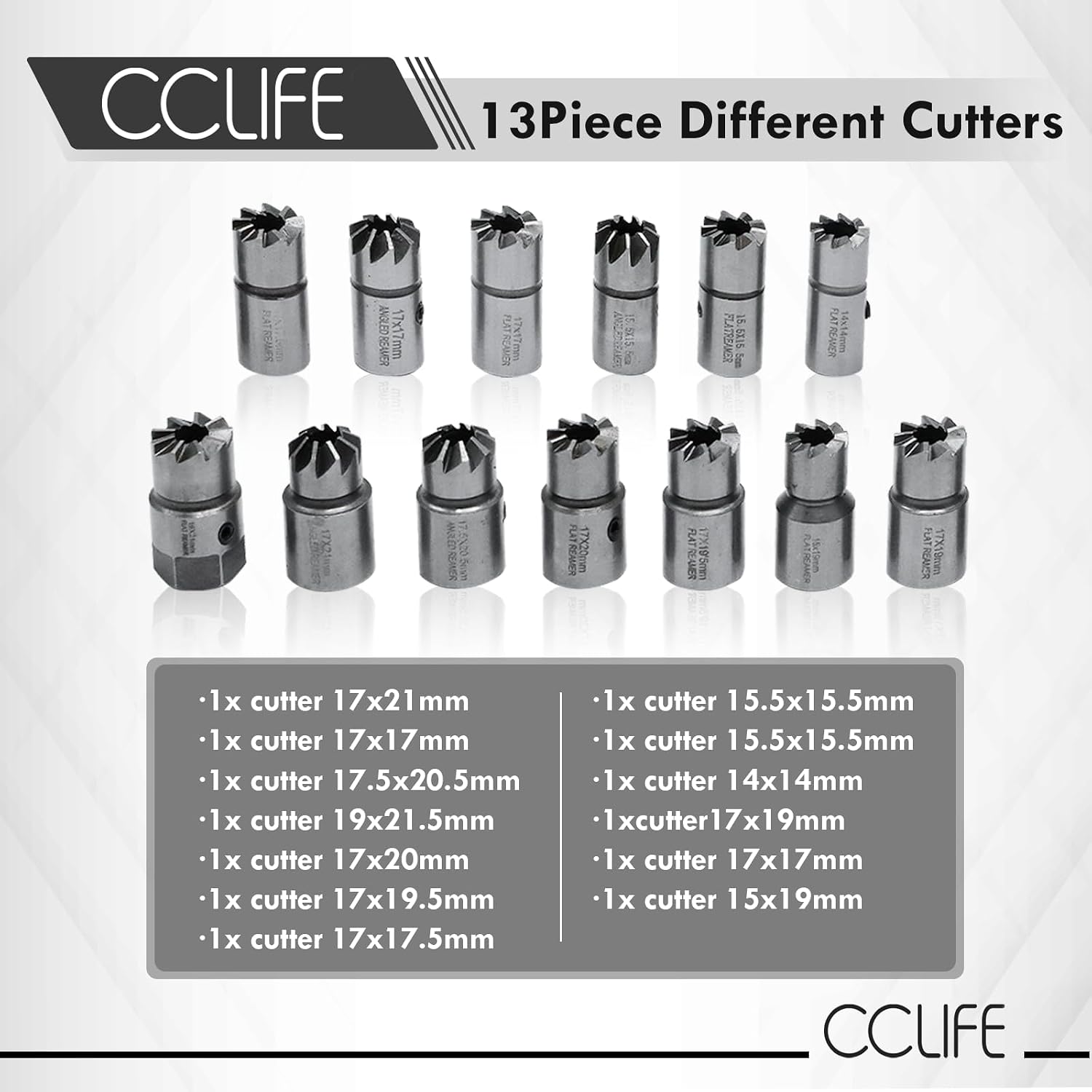 Thumbnail 1 de CCLIFE 17 pièces fraise Injecteurs CDI – Kit d'outils pour Common Rail