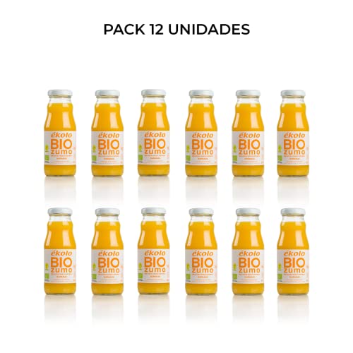 Detalle 2 de EKOLO Zumo de Naranja 12×200 ml 🍹