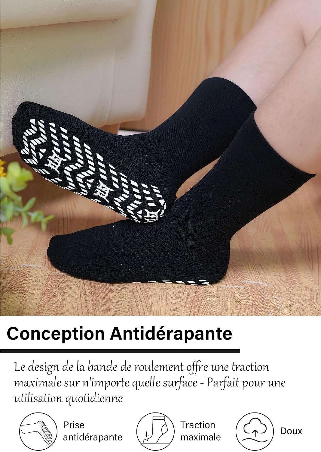 Thumbnail 3 de ZAKASA Chaussettes Antidérapantes Homme