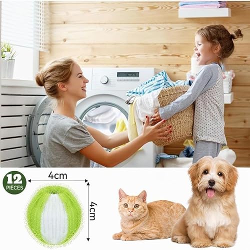 Detalle de Boule Anti Poils XIHUAN pour Lave-Linge – solution réutilisable pour textiles