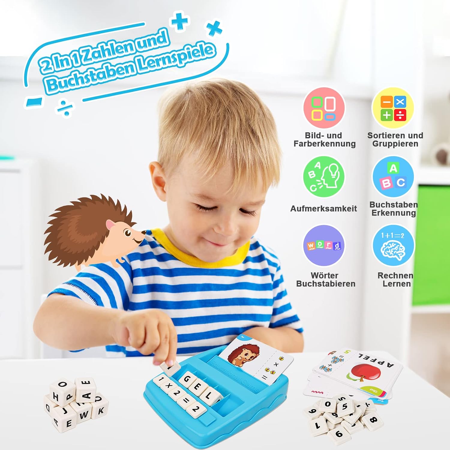 Detalle 2 de Joozmui Geschenk Lernspiel 3–8 Jahre 🎲