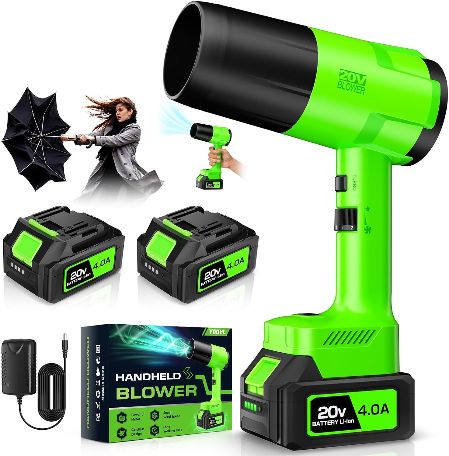 Thumbnail 6 de Cordless Leaf Blower with 4.0Ah Batteries