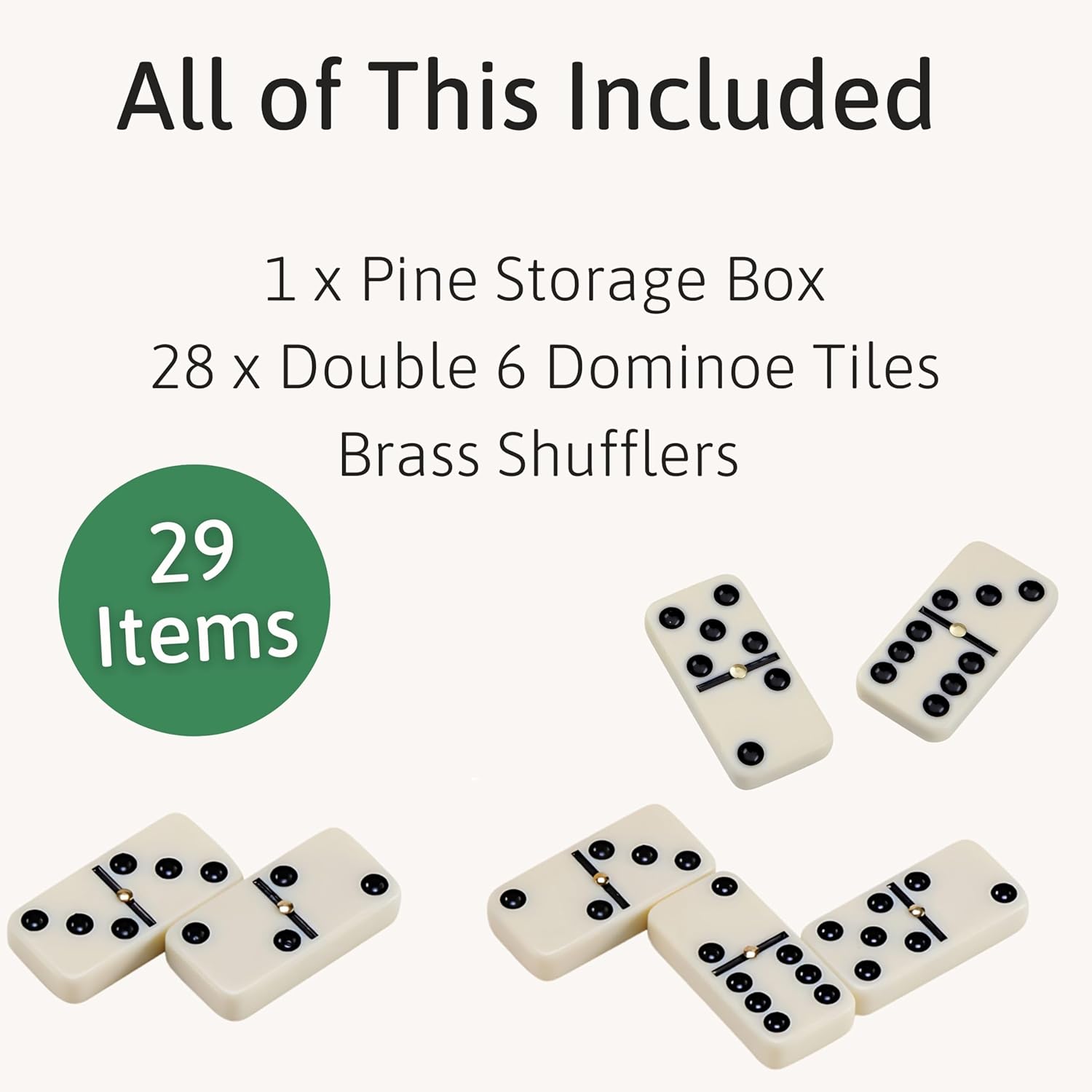 Detalle 2 de Jaques of London Dominoes Set 28-piece 🎲