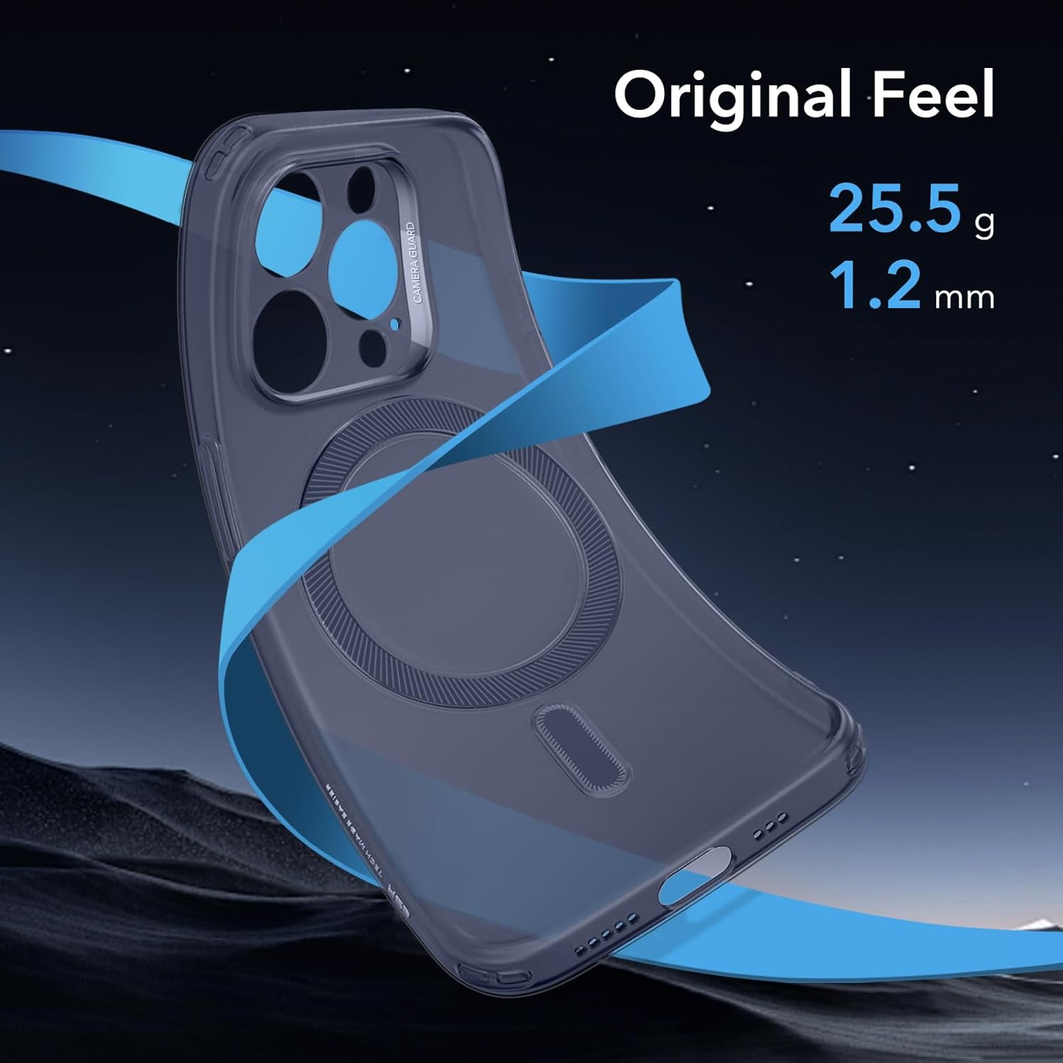 Thumbnail 2 de ESR Coque Zero Series pour iPhone 15 Pro Max – Bleu, MagSafe et Protection Militaire