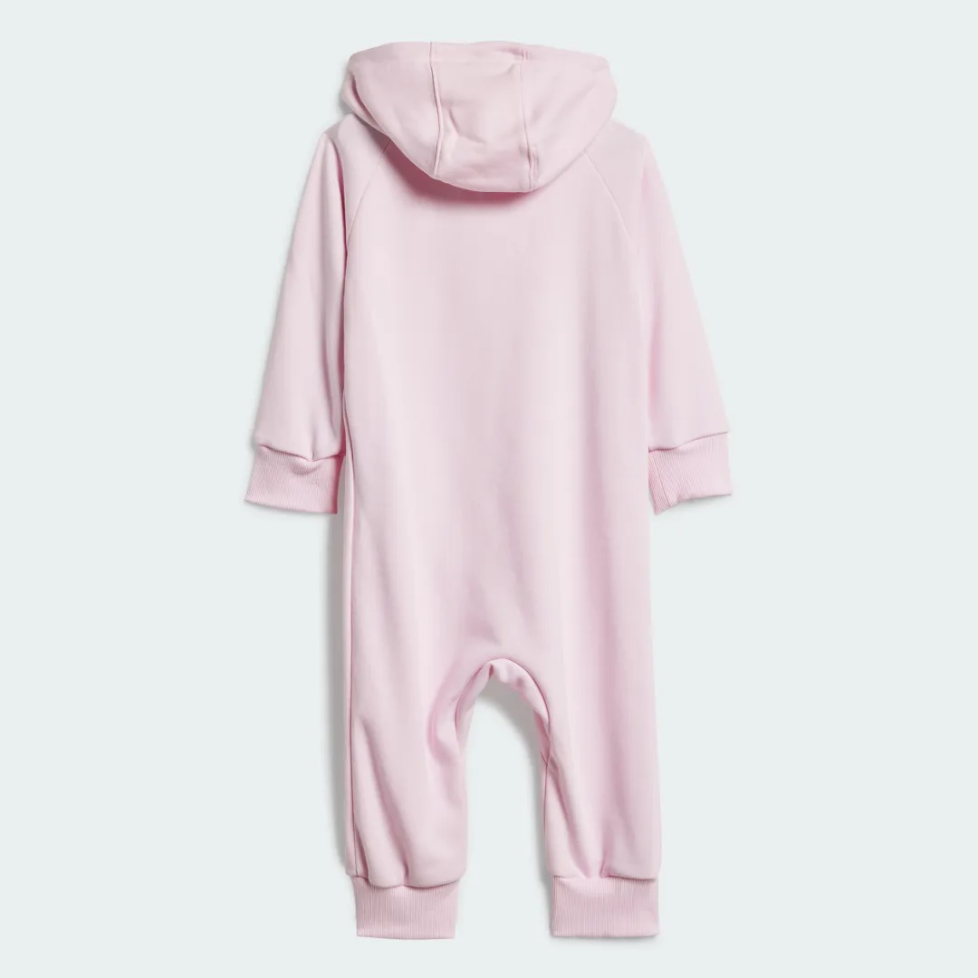 Detalle 2 de Mono de felpa Essentials 3 Stripes de Adidas – rosa