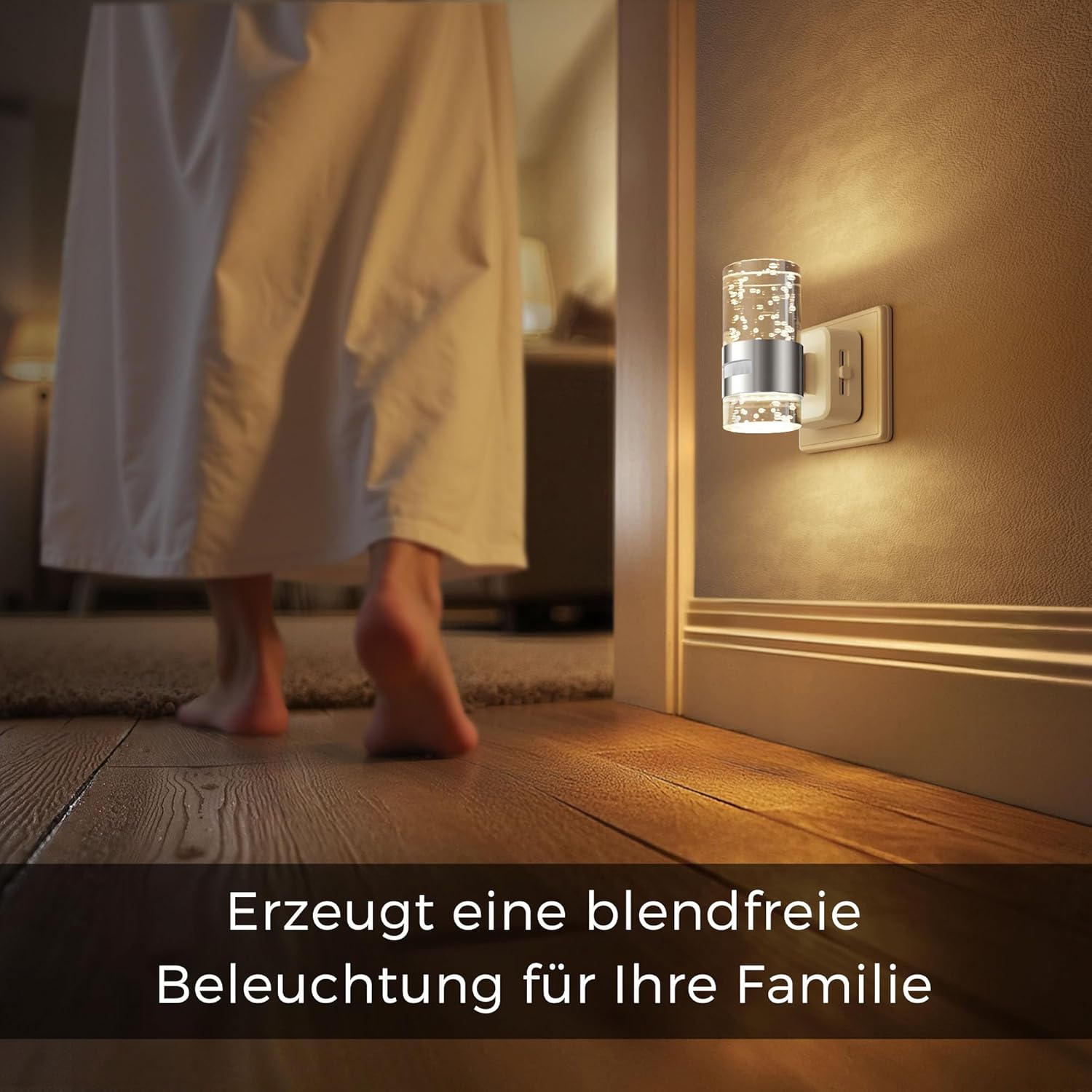 Thumbnail 4 de LOHAS-LED Nachtlicht Steckdose mit Bewegungsmelder – 3 Modi, warmweiß 3000K, einstellbare Helligkeit