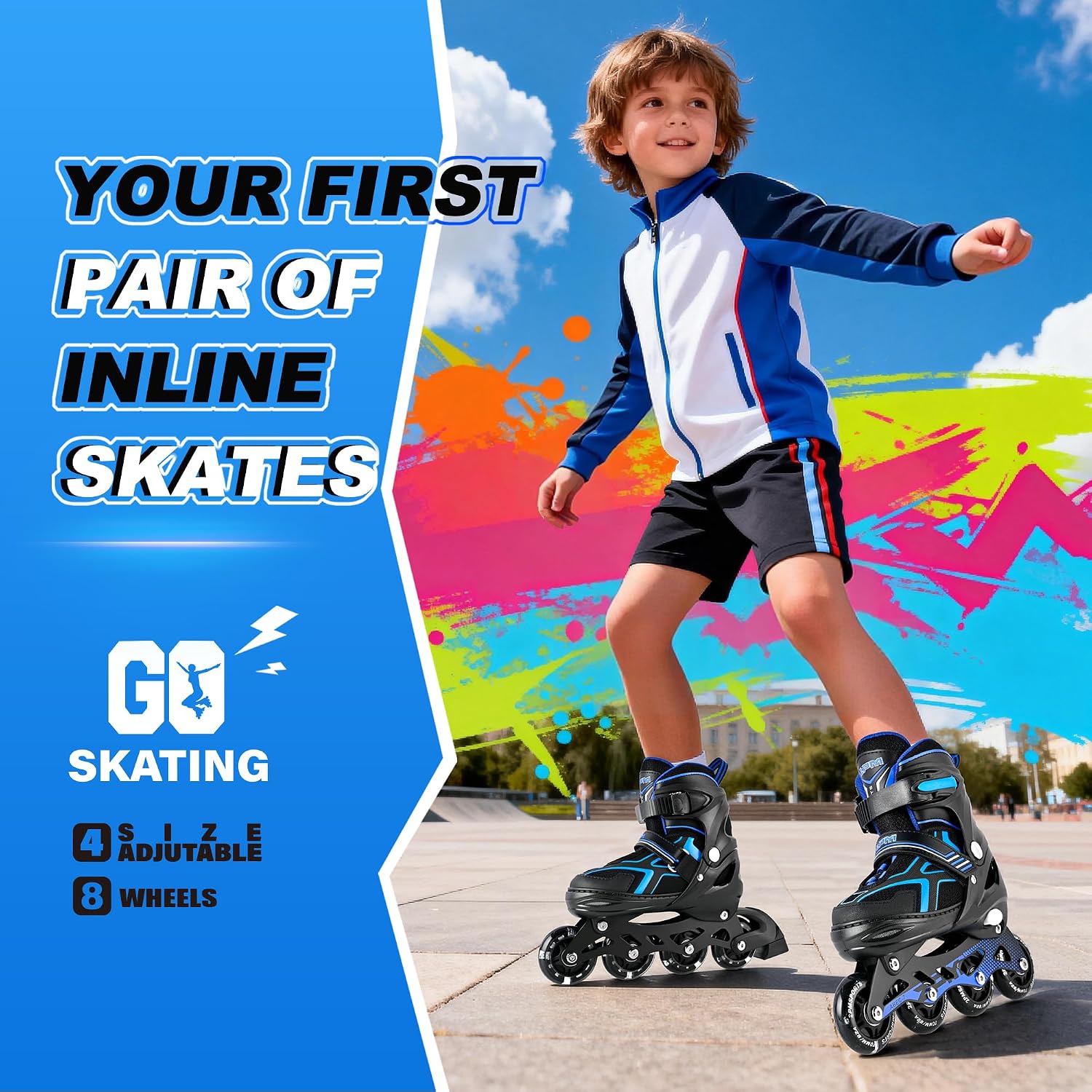 Detalle 2 de 2PM SPORTS Inline Skates, 4-Size Adjustable