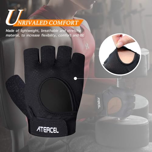 Detalle de ATERCEL Weight Lifting Gloves breathable, super lightweight