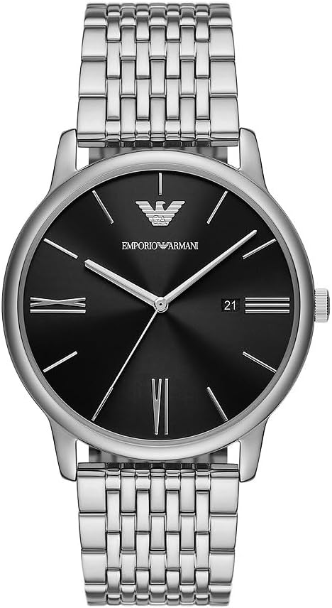 Thumbnail 3 de Emporio Armani Montre Herren – Quarzwerk, 42 mm Gehäuse, Edelstahl/ Leder oder Silikonarmband
