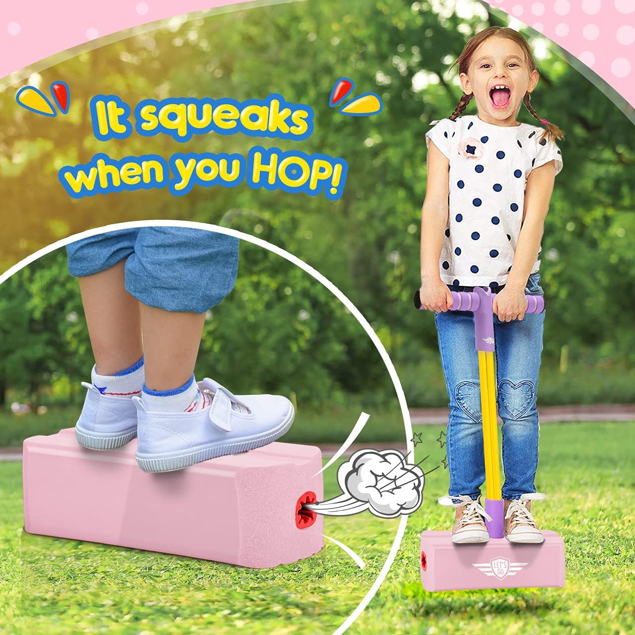 Detalle de Toyzey Foam Pogo Jumper for 3–12 Year Olds – Fun, Safe Play Gift