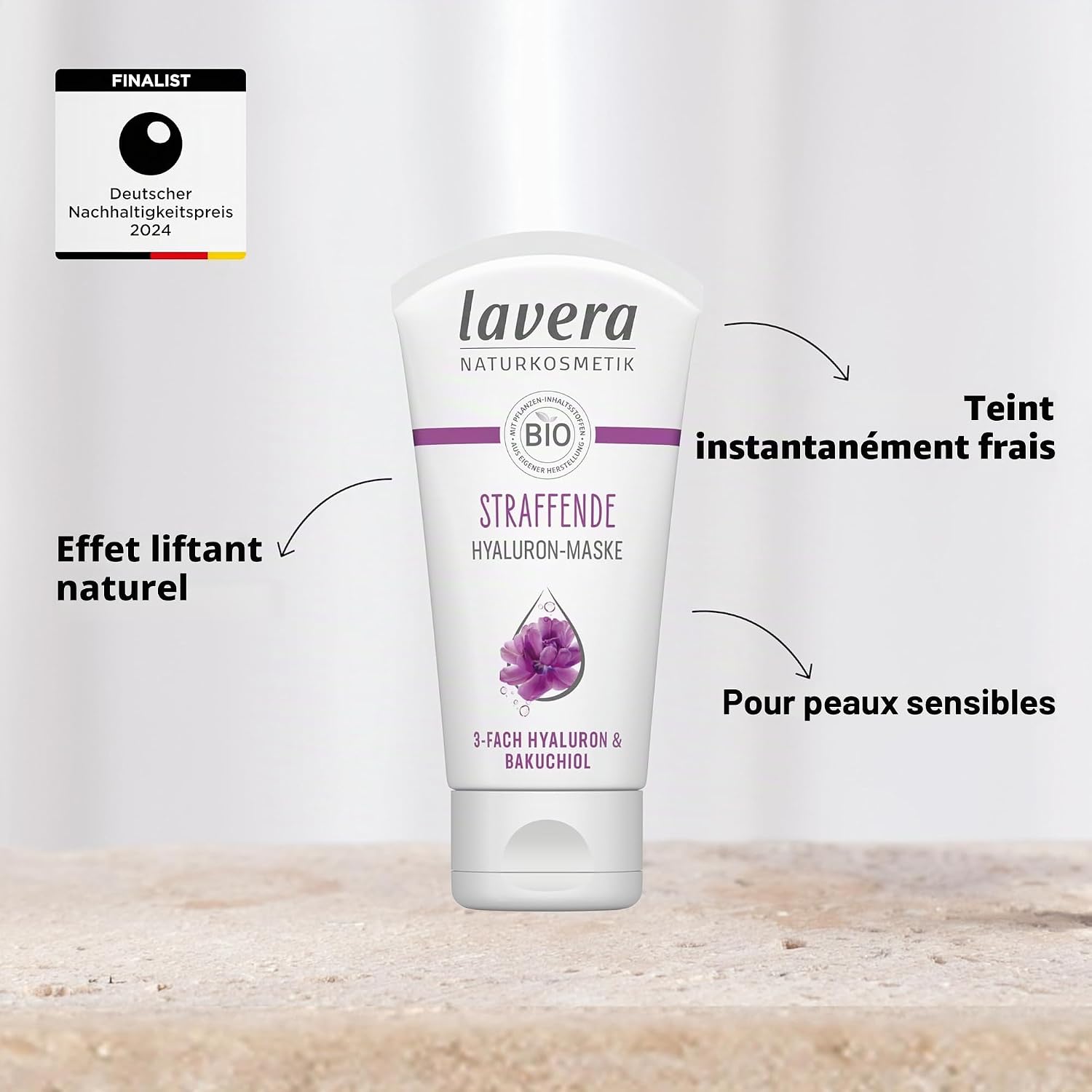 Thumbnail 2 de Lavera Masque raffermissant à l'acide hyaluronique — végétalien, cosmétique naturel, triple acide hyaluronique et Bakuchiol | 50 ml