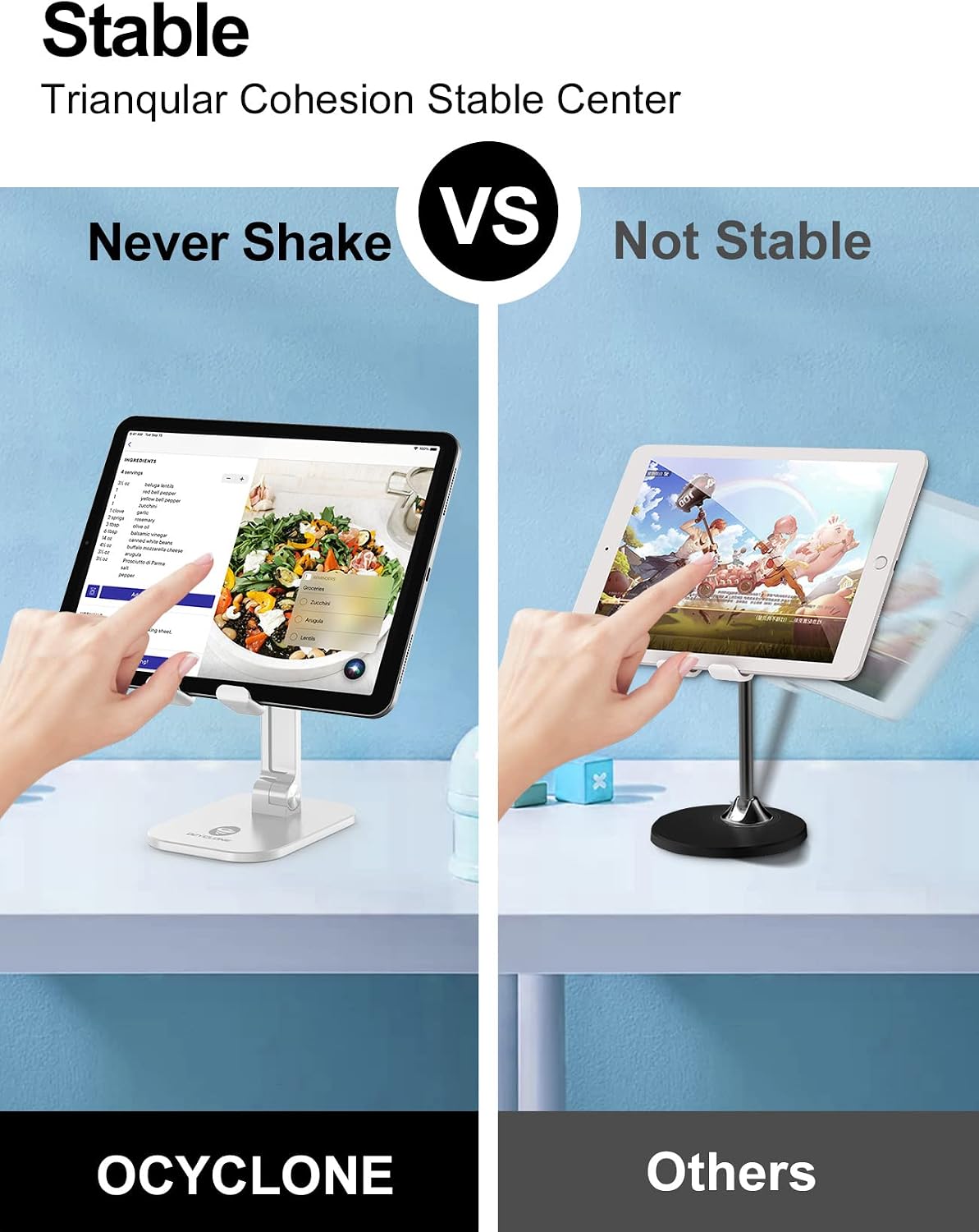 Thumbnail 4 de OCYCLONE Phone Stand Adjustable Height for 4.7–13"