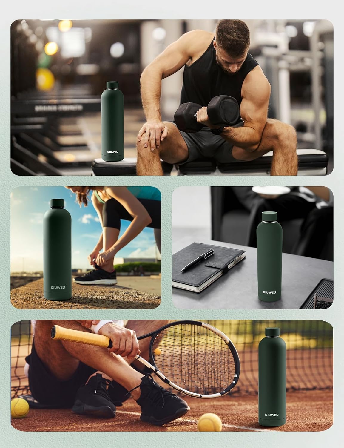 Thumbnail 5 de Stainless Steel Water Bottle Insulated 1L