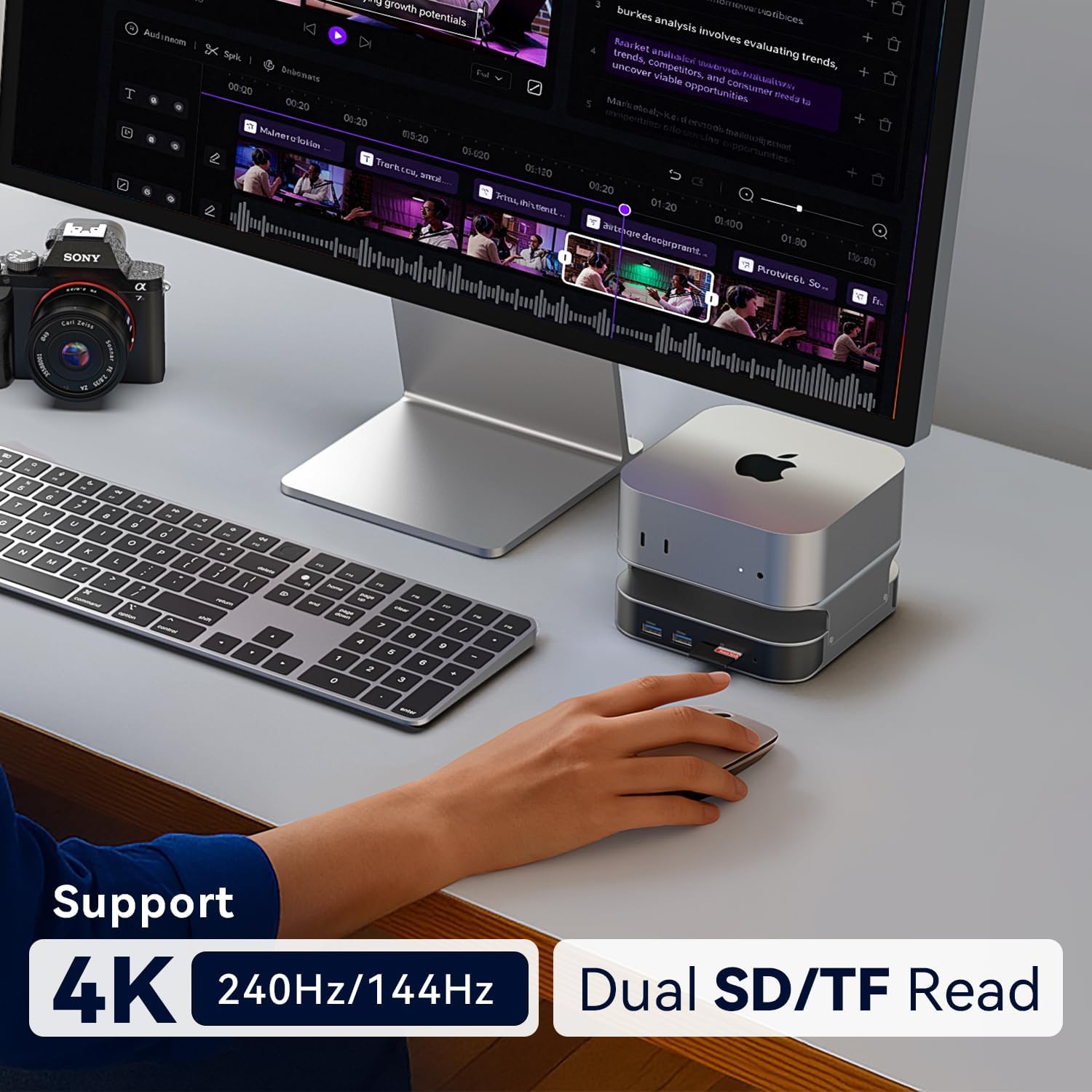 Thumbnail 1 de Vention Dock 10-in-1 per Mac Mini 240 Hz