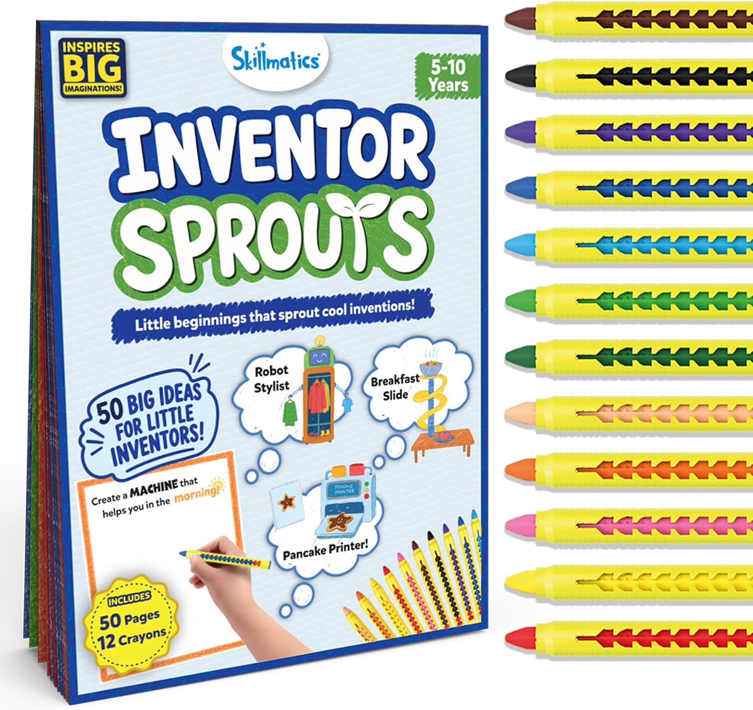 Detalle de Skillmatics Invention Drawing Activity Book, 8.8 × 6.5 in