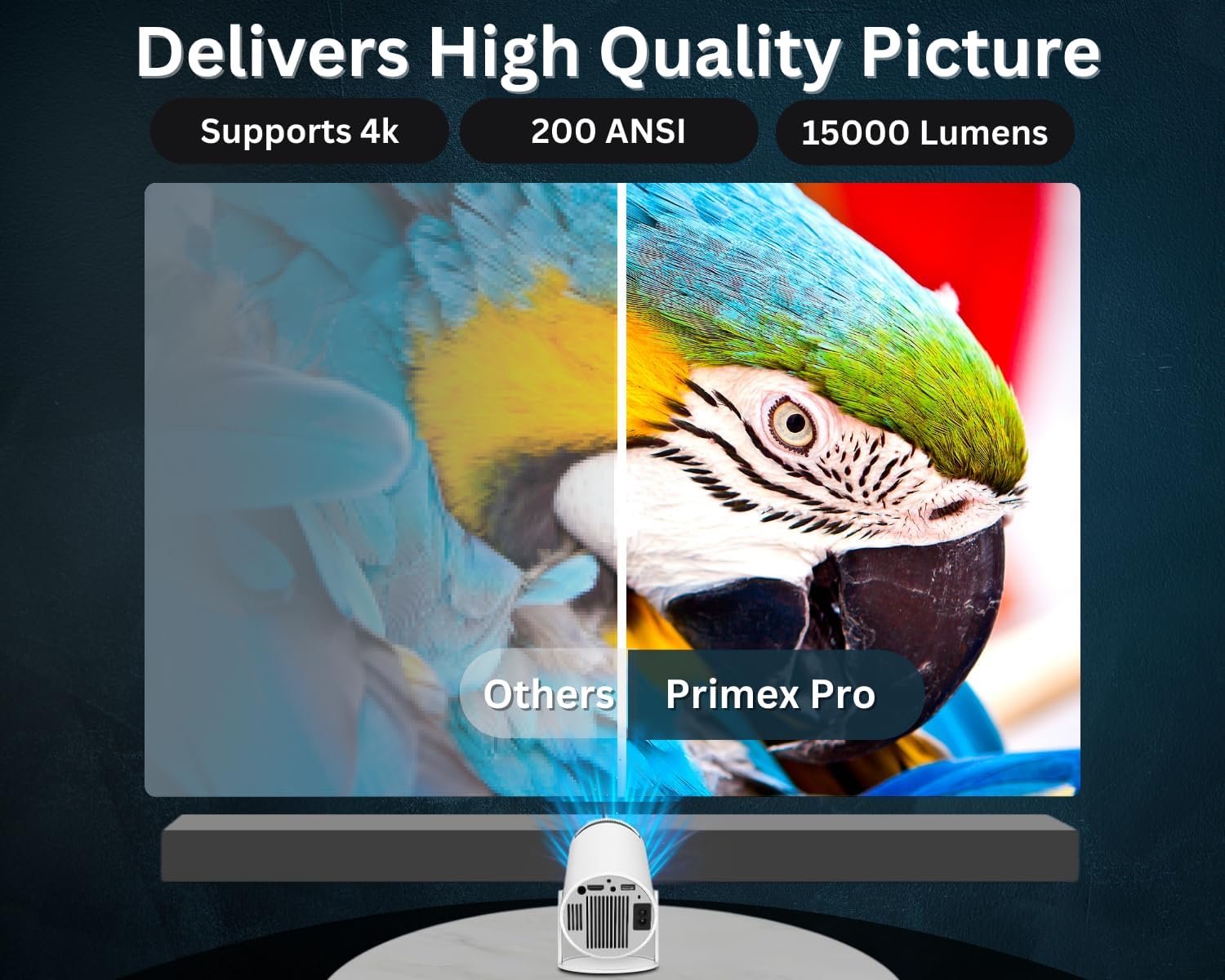 Thumbnail 1 de Mini Projector with WiFi 6 and Bluetooth