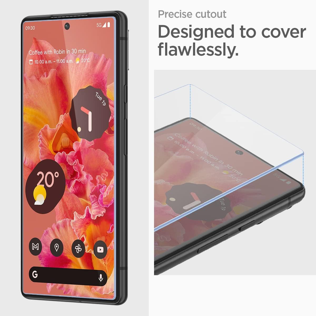 Thumbnail 6 de Spigen AlignMaster vetro temperato per Google Pixel 6 (2 pezzi) con cornice di allineamento