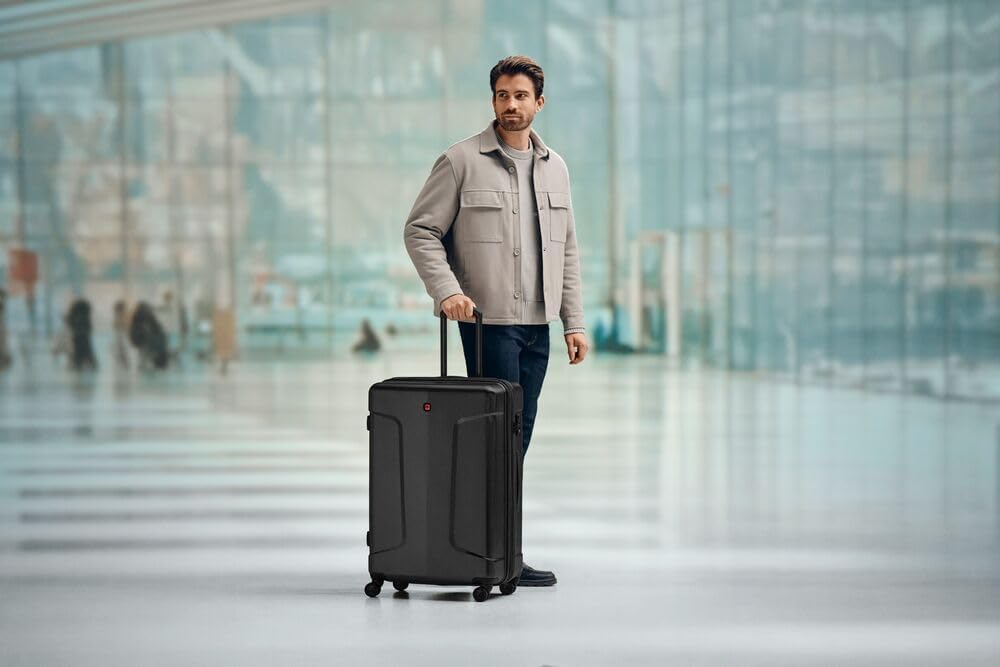 Detalle de WENGER Legacy Large Valigia Rigida con 4 Ruote: espandibile, sicurezza TSA e comfort di viaggio