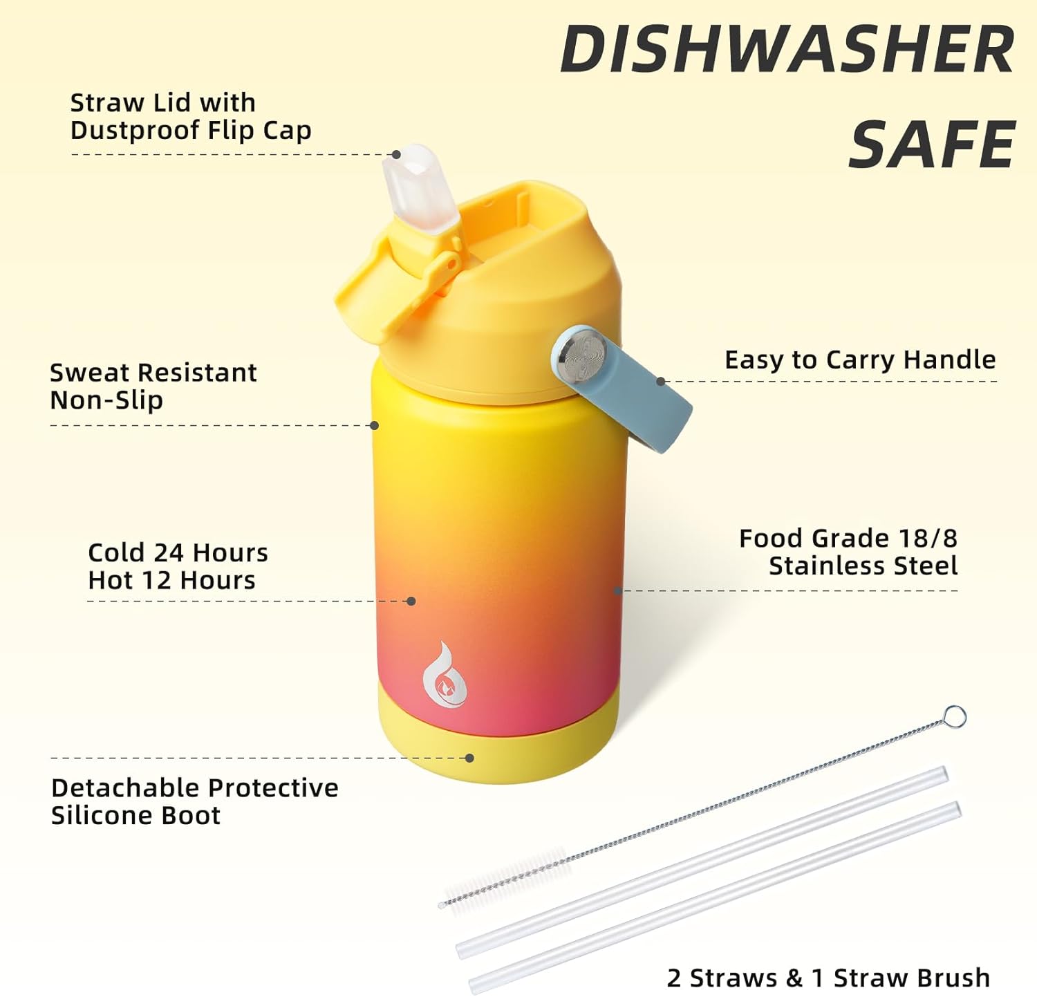 Thumbnail 2 de BJPKPK Insulated Water Bottle 12 oz
