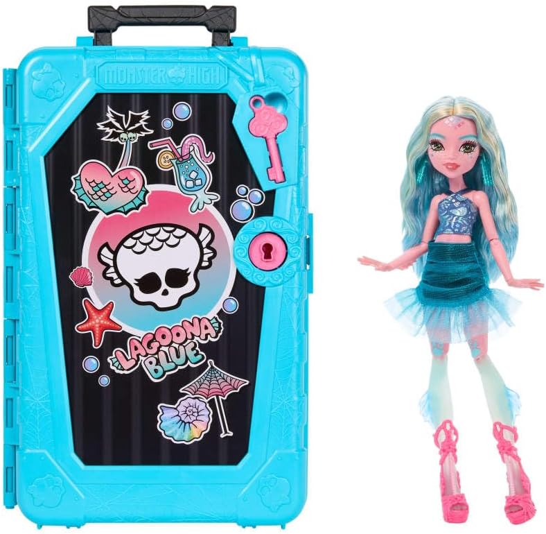 Thumbnail 6 de Monster High Skulltimate Secrets Jinafire doll set with 19 surprises