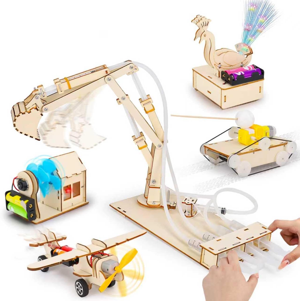 Thumbnail 6 de Wissenschaft Experimentierkit 6 in 1 Roboter Kit