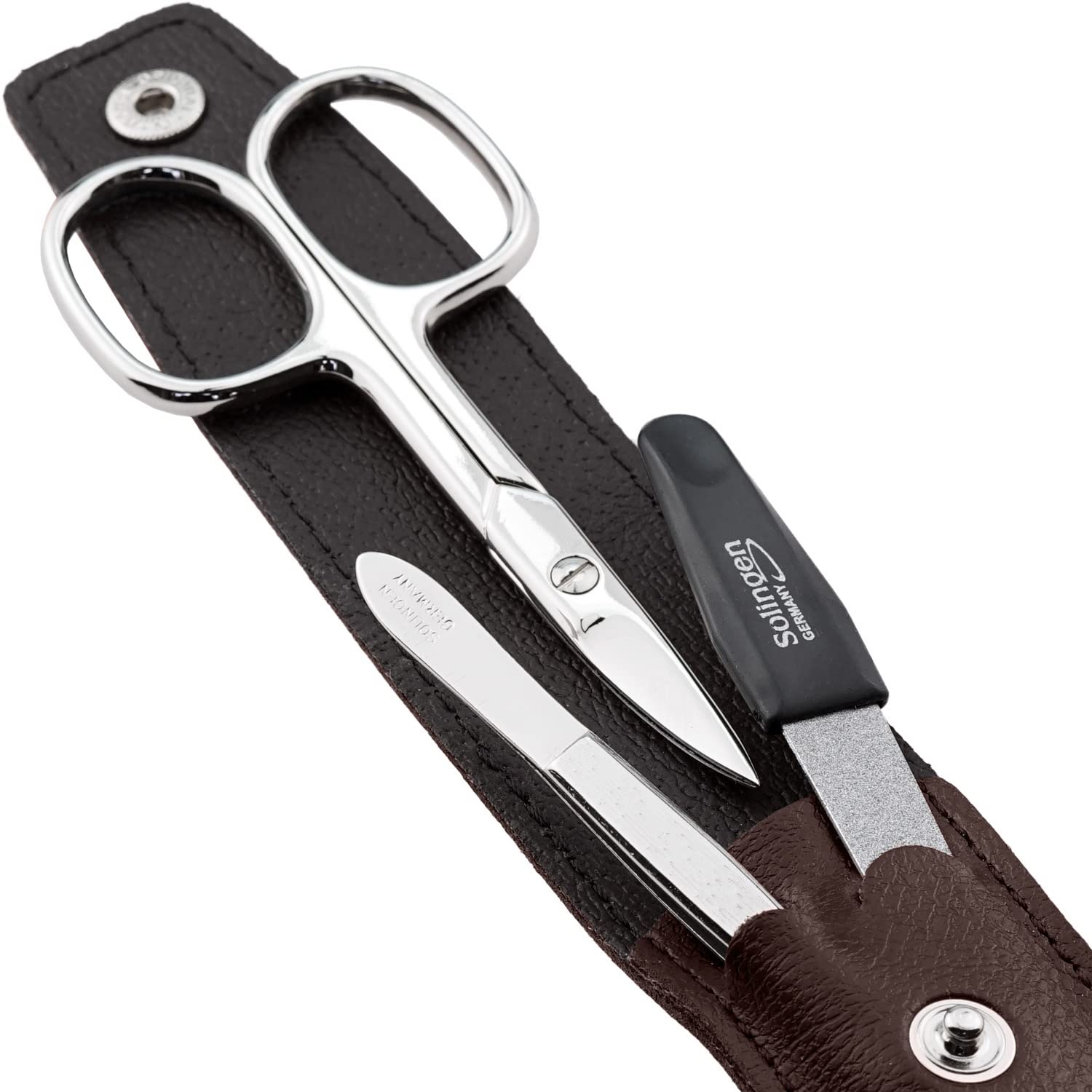 Detalle de marQus Nagelschere und Pinzetten Set 3-teilig – mit Solingen-Nagelfeile