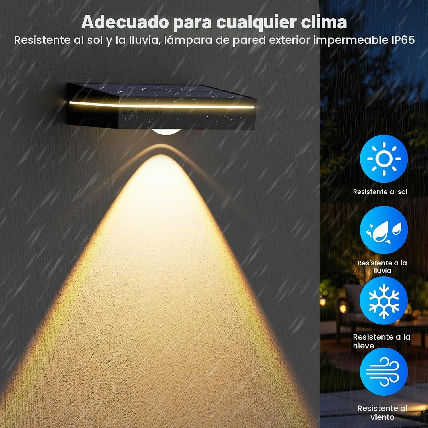 Thumbnail 2 de Giliwosy: 4 luces solares de exterior para jardín con 3 temperaturas de color y IP65