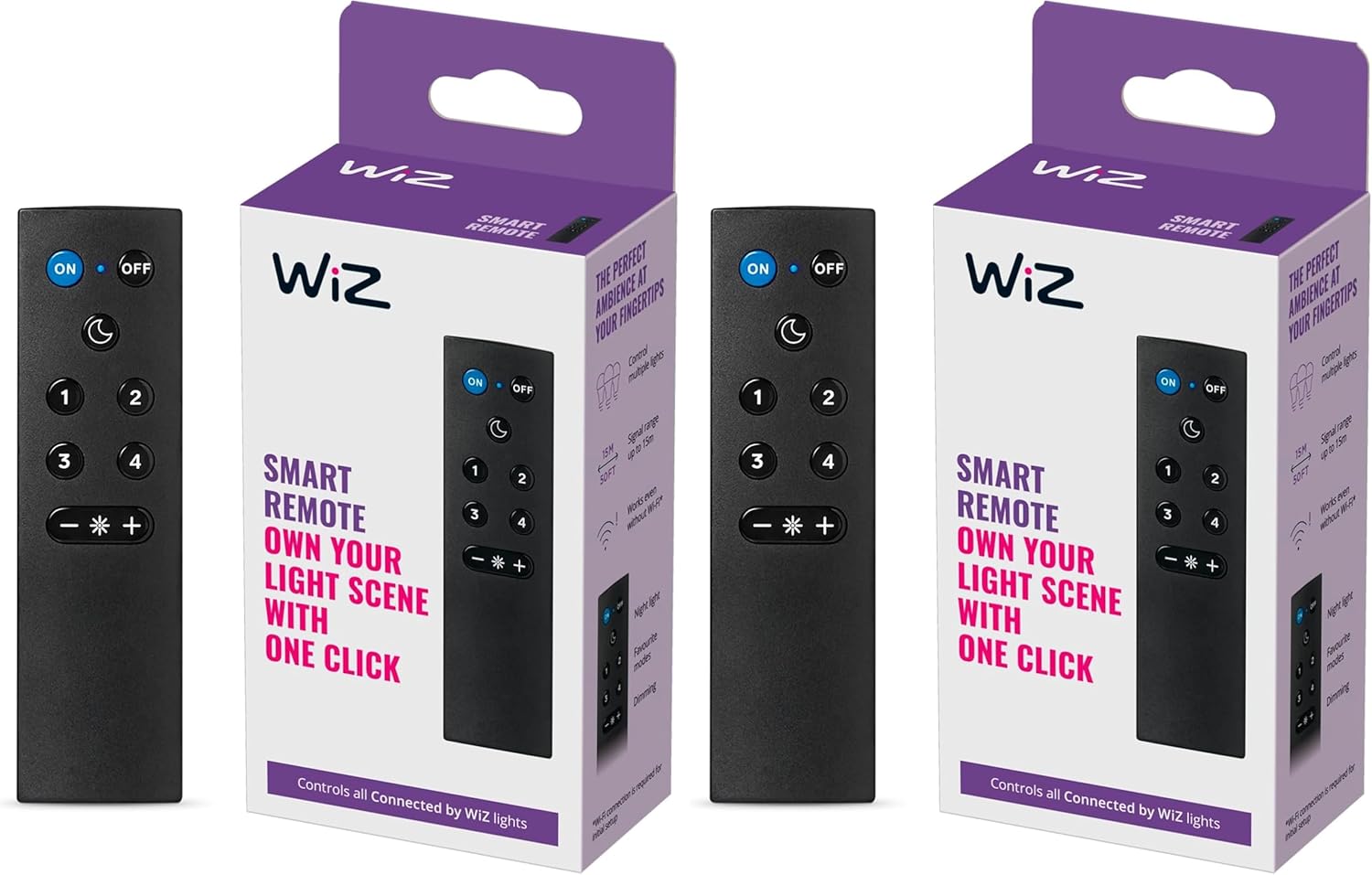 Thumbnail 6 de WiZ WiZmote wireless remote for Connected by WiZ lighting (black)