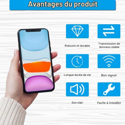 Thumbnail 4 de ZHUROUPU Câble Flexible de Remplacement pour Port de Charge iPhone 12 Pro Max 6,7" – Dock/Charge/Écouteur Noir