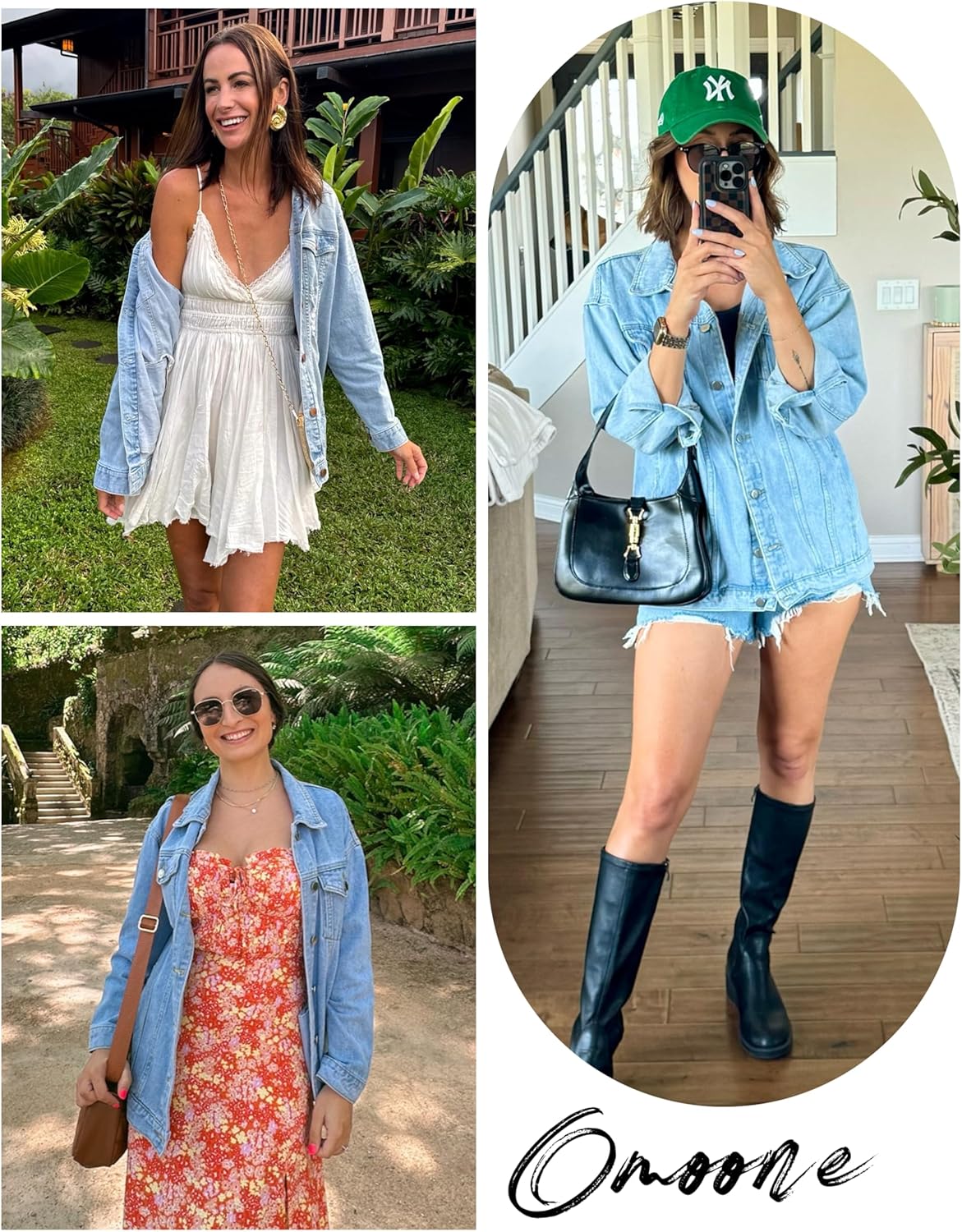 Thumbnail 1 de Omoone Oversized Jean Jacket for Women
