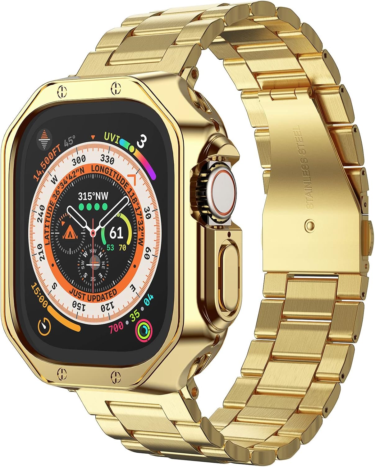 Detalle de Apple Watch Ultra 49mm Stainless Steel Link Bracelet