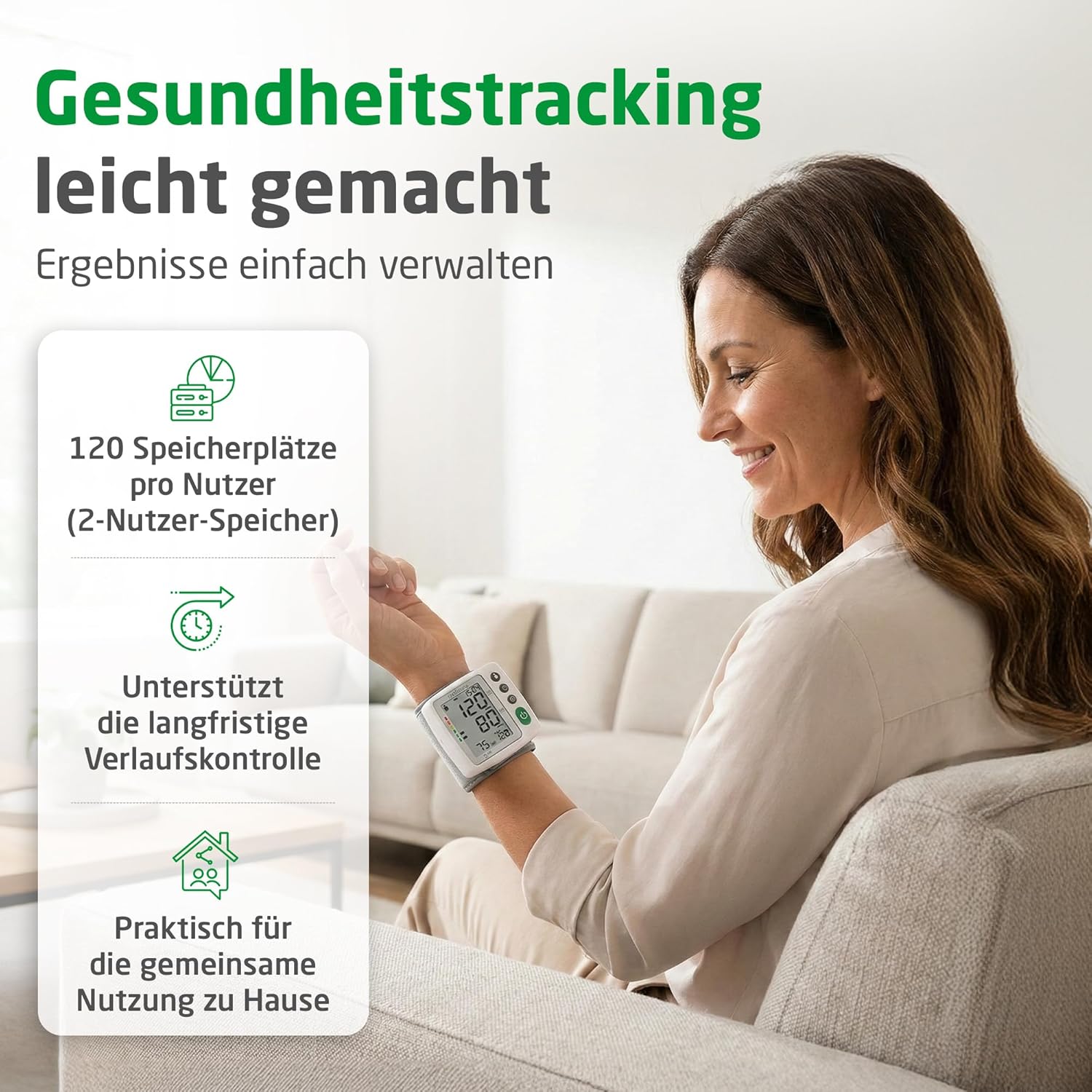 Thumbnail 3 de Medisana BW 315 Handgelenk-Blutdruckmessgerät – kompakt, mit Ampel-Skala und Arrhythmie-Erkennung