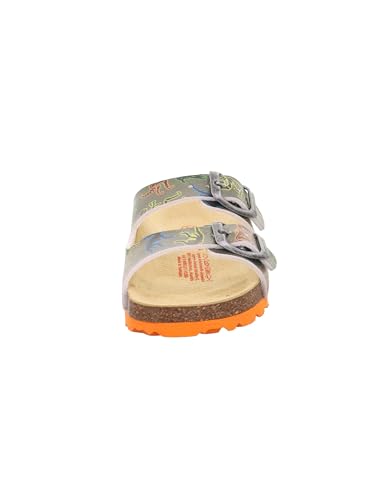 Detalle 2 de Superfit Jungen Fussbettpantoffel Hausschuhe 1-800111 Grün Mehrfarbig 7100, 26 EU