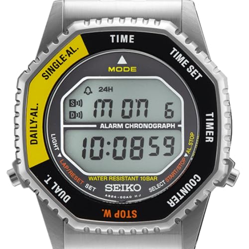 Thumbnail 1 de Seiko Clásico: Reloj Digital Cronógrafo para Hombre en Acero Inoxidable