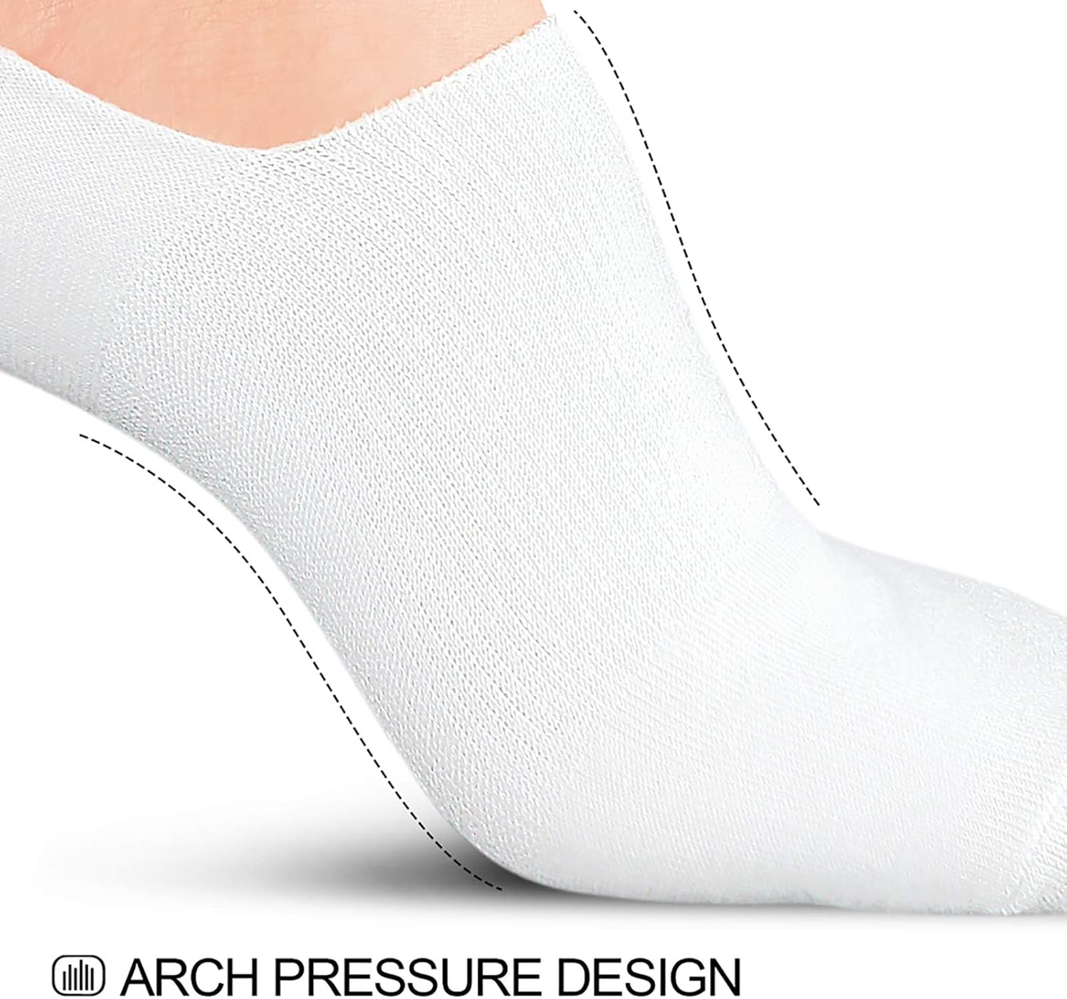 Thumbnail 4 de wernies No Show Socks Women Low Socks Non Slip Flat Boat Line — 4/8 Pairs