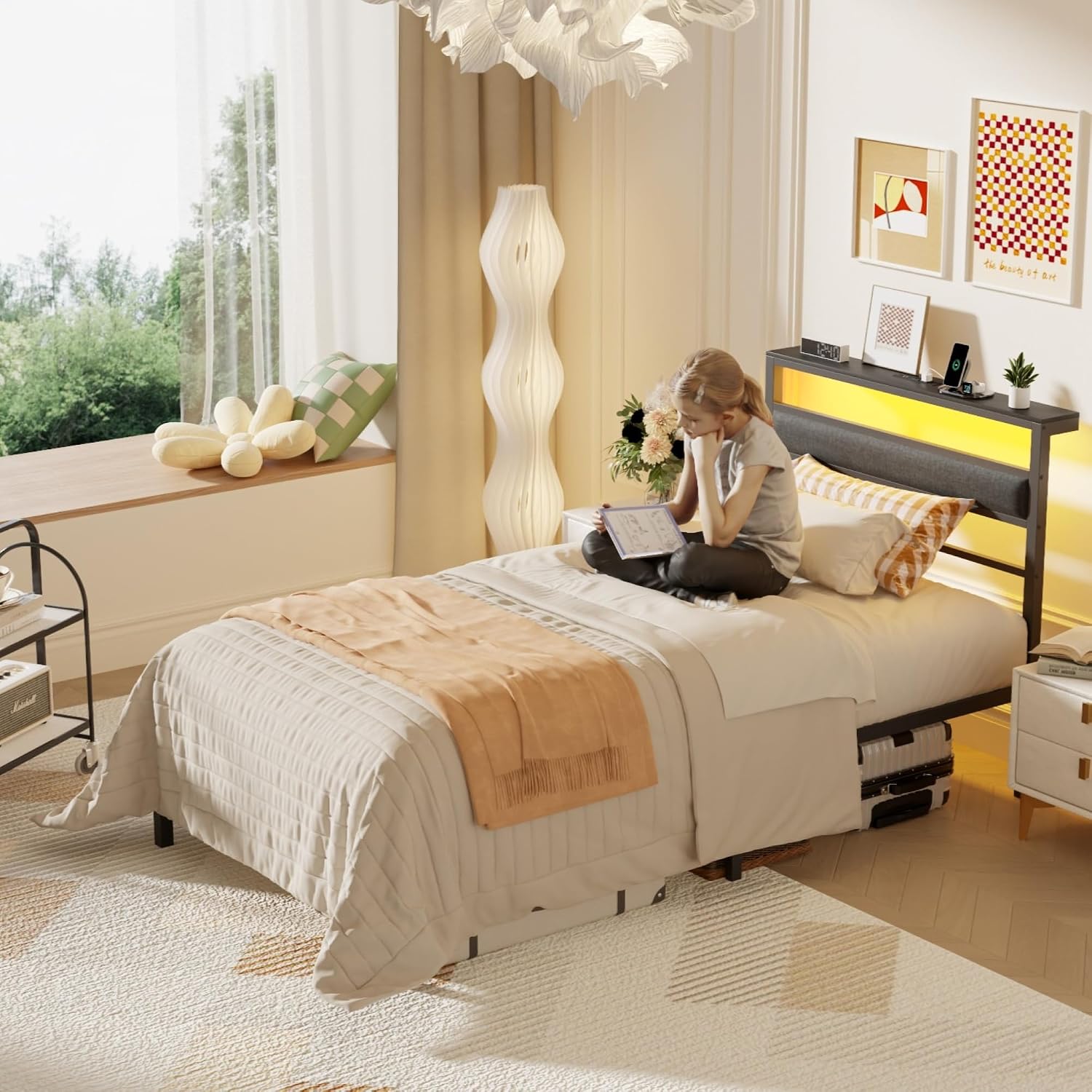 Detalle 2 de OURPIC Twin Bed Frame