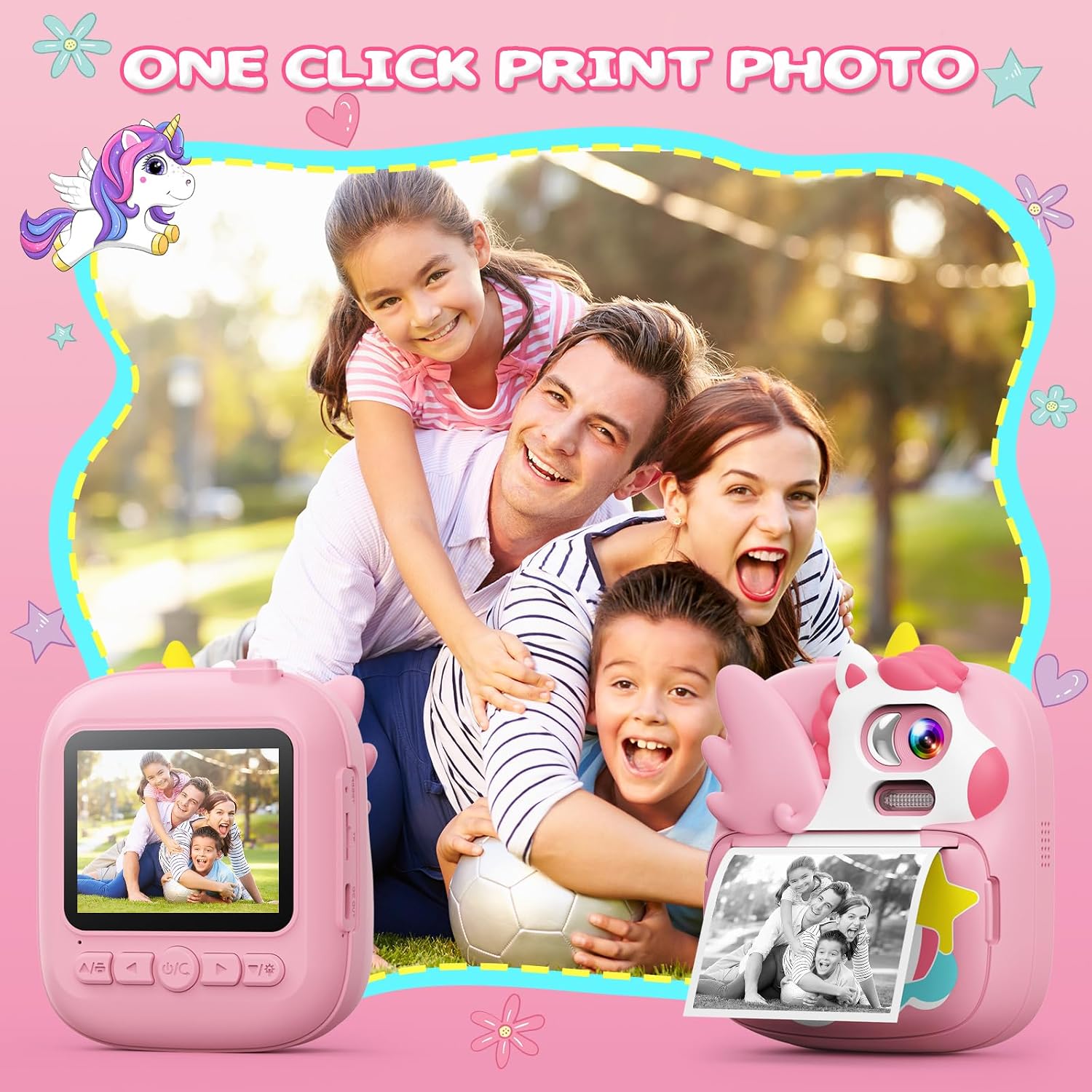 Detalle 2 de CAMCLID Kids Instant Camera 2.4" with 32GB card