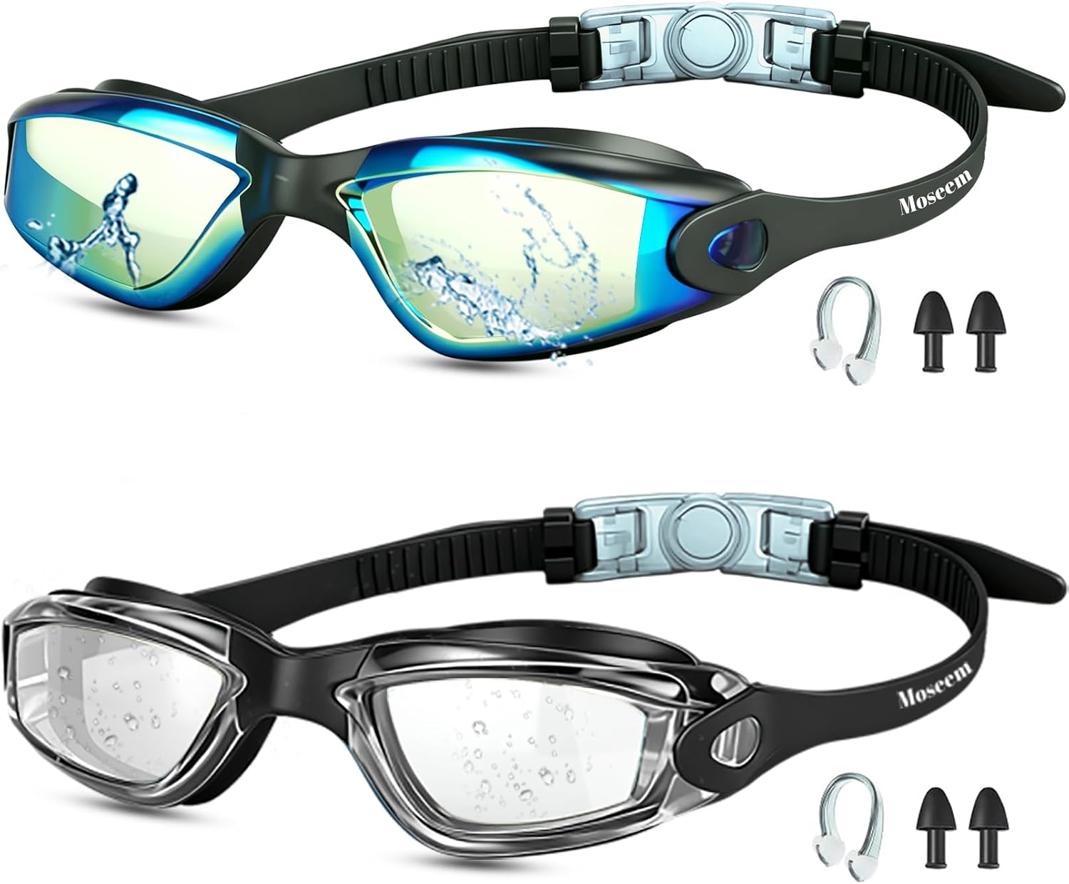 Detalle de Moseem Swimming Goggles 2-pack