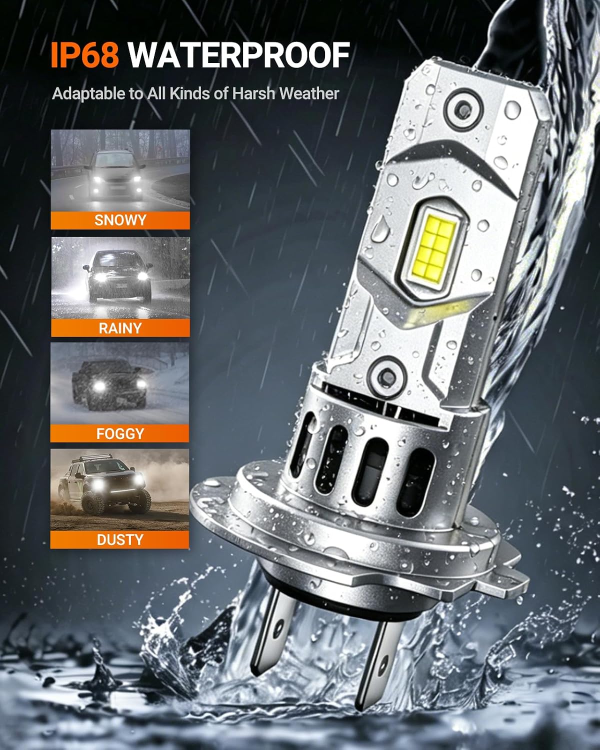 Thumbnail 5 de SEALIGHT H7 40000LM Lampadina LED 140W