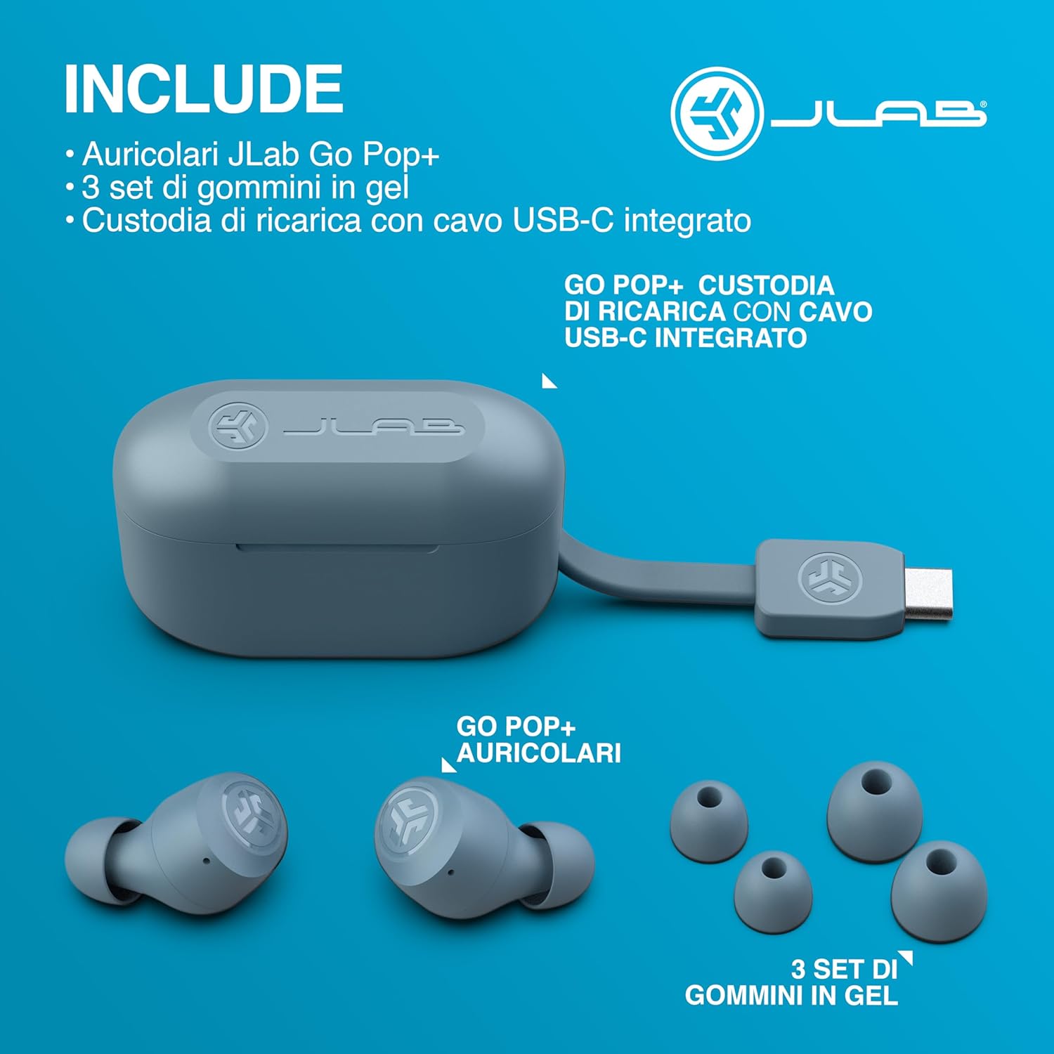 Thumbnail 6 de JLab Go Air Pop+: cuffie Bluetooth in ear compatte con lunga autonomia e suono personalizzabile