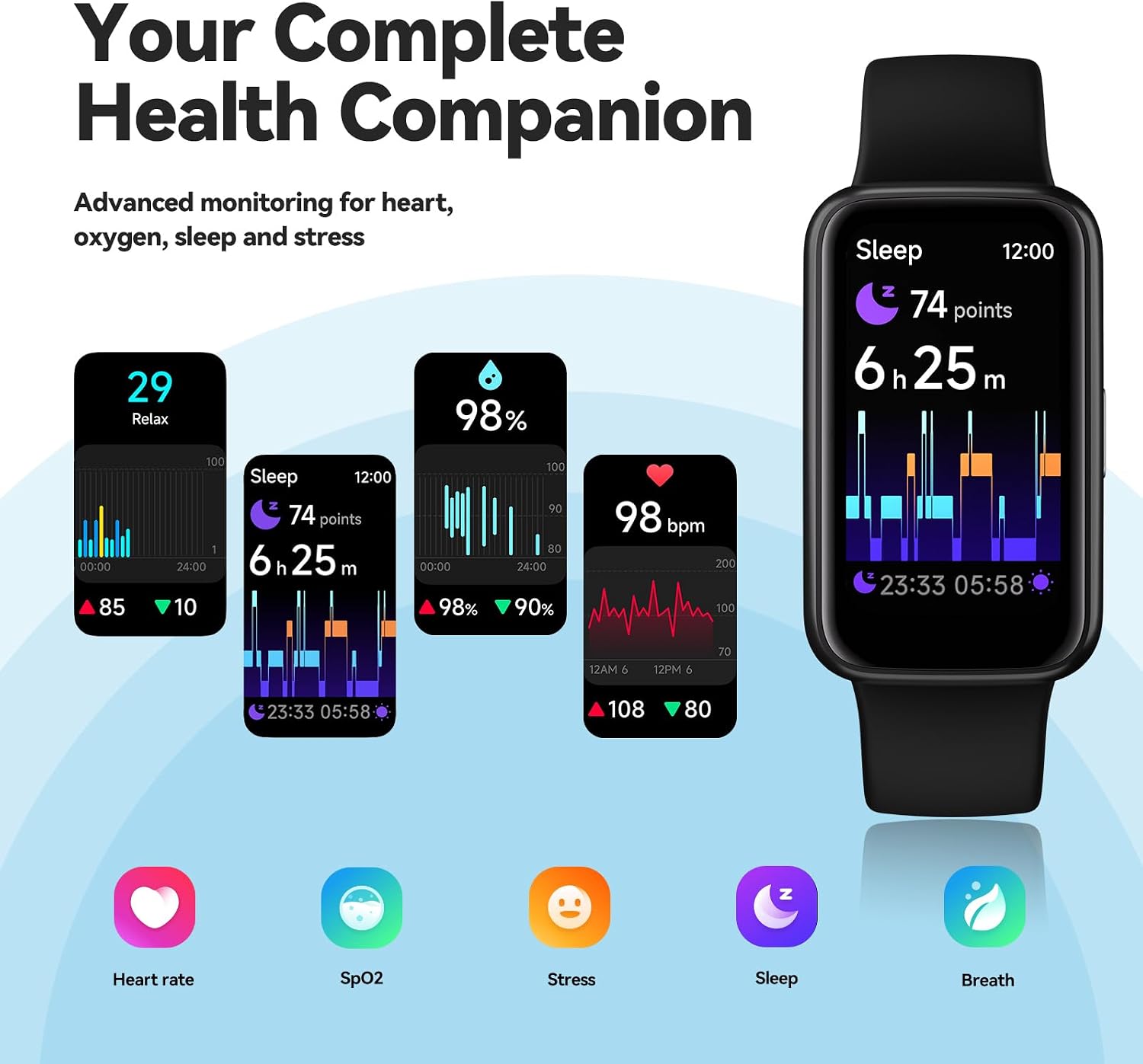 Thumbnail 4 de Enfit Fitness 1.47" smart watch with 100+ sports