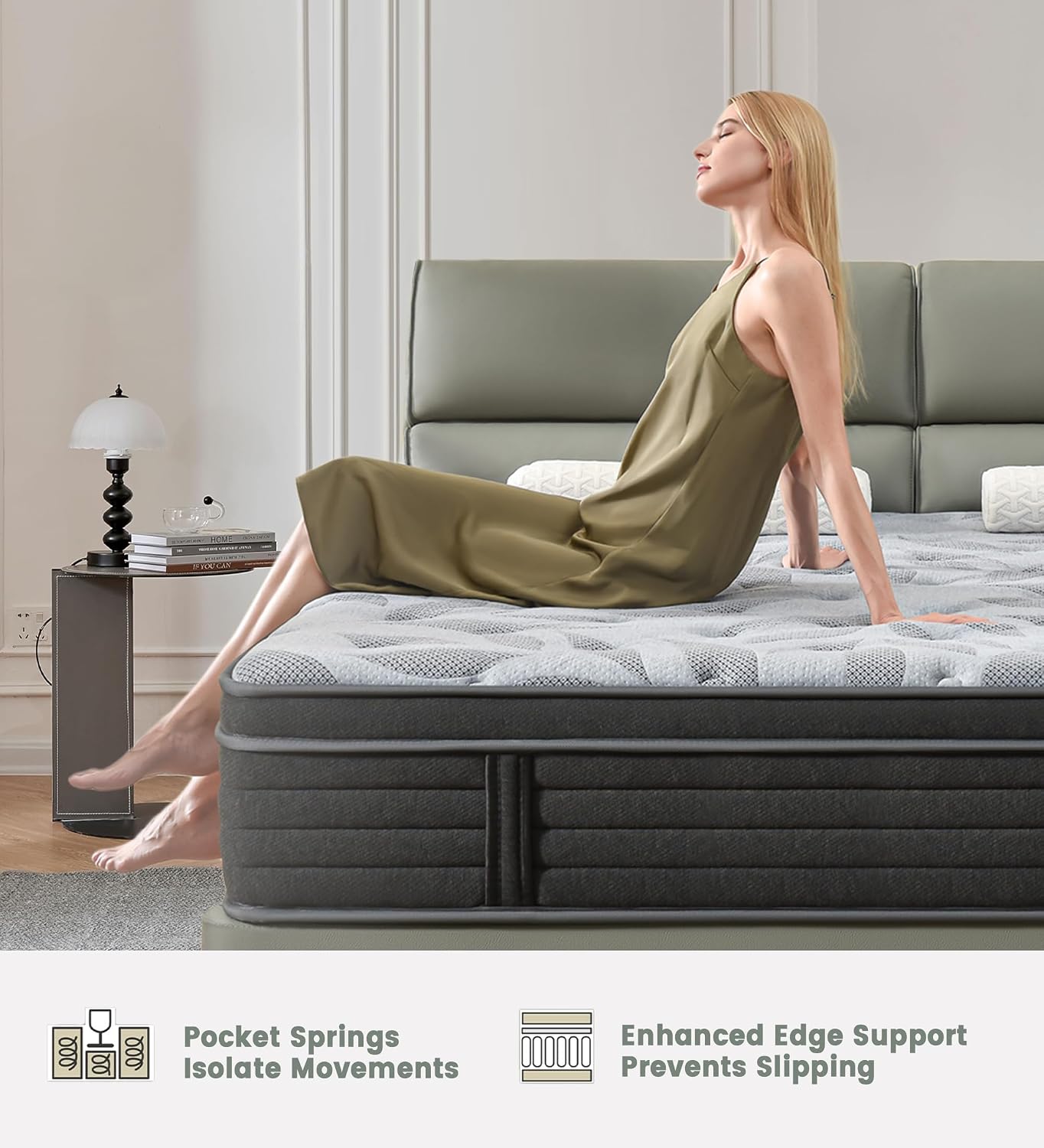Thumbnail 3 de PECHINOU Hybrid Mattress, 10-Inch