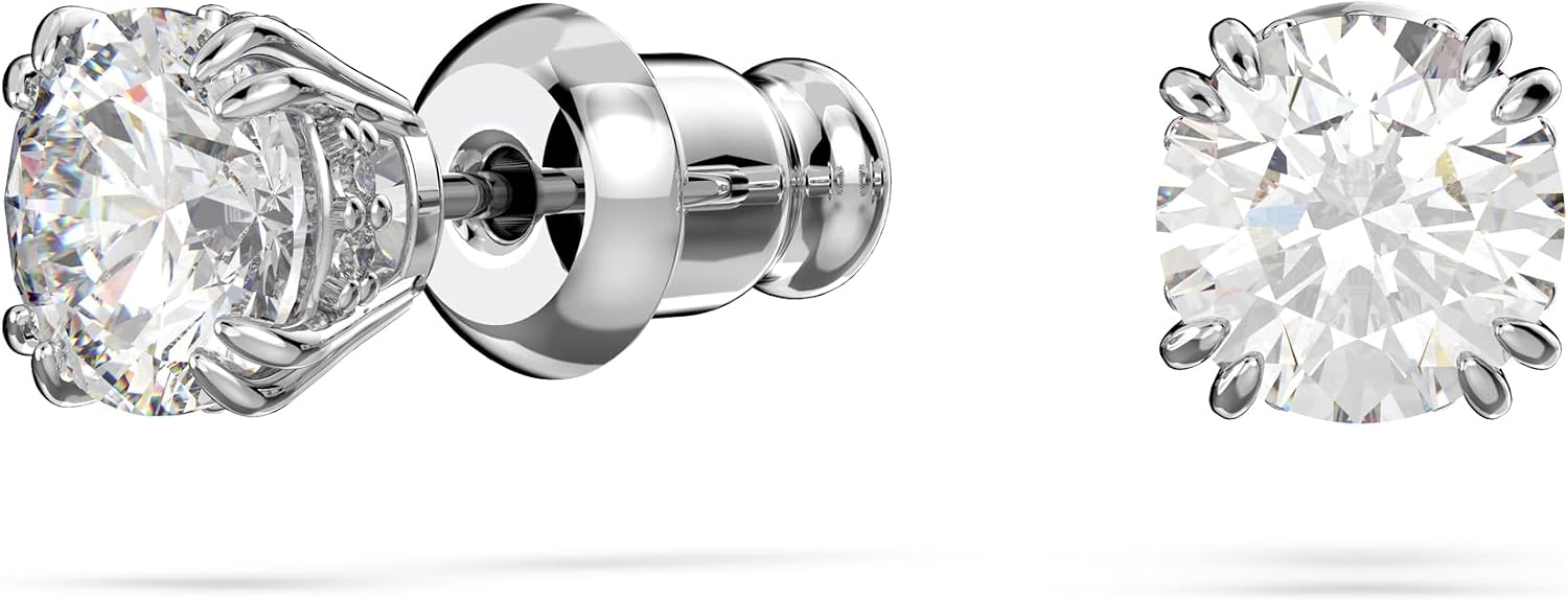 Thumbnail 5 de Swarovski Stilla Set Weiß Rhodiniert Halskette Ohrringe